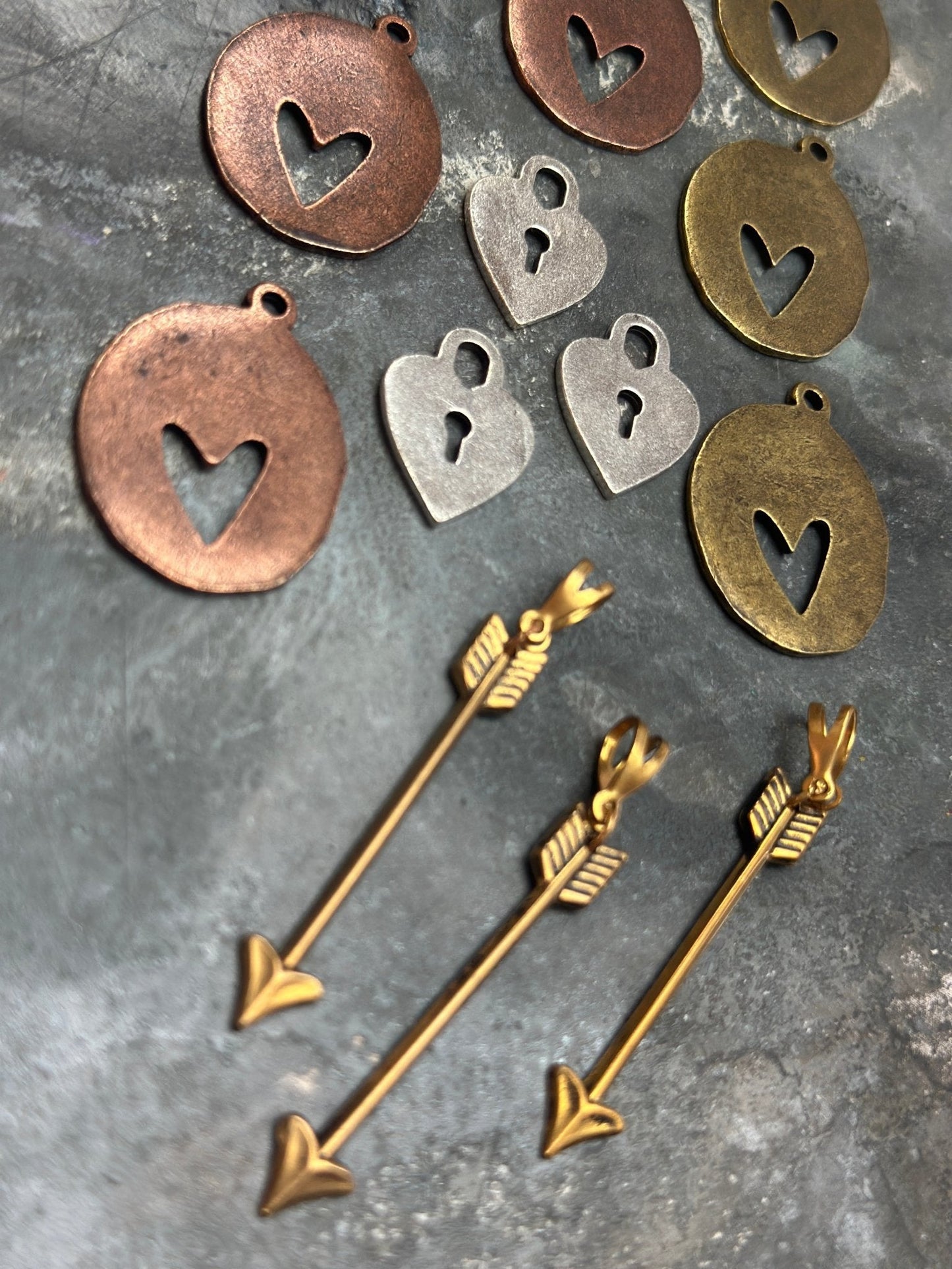 12 pcs Hearts and Arrows - Bulk Up - Vintaj Design - 2/19/25 - Vintaj Live Shop