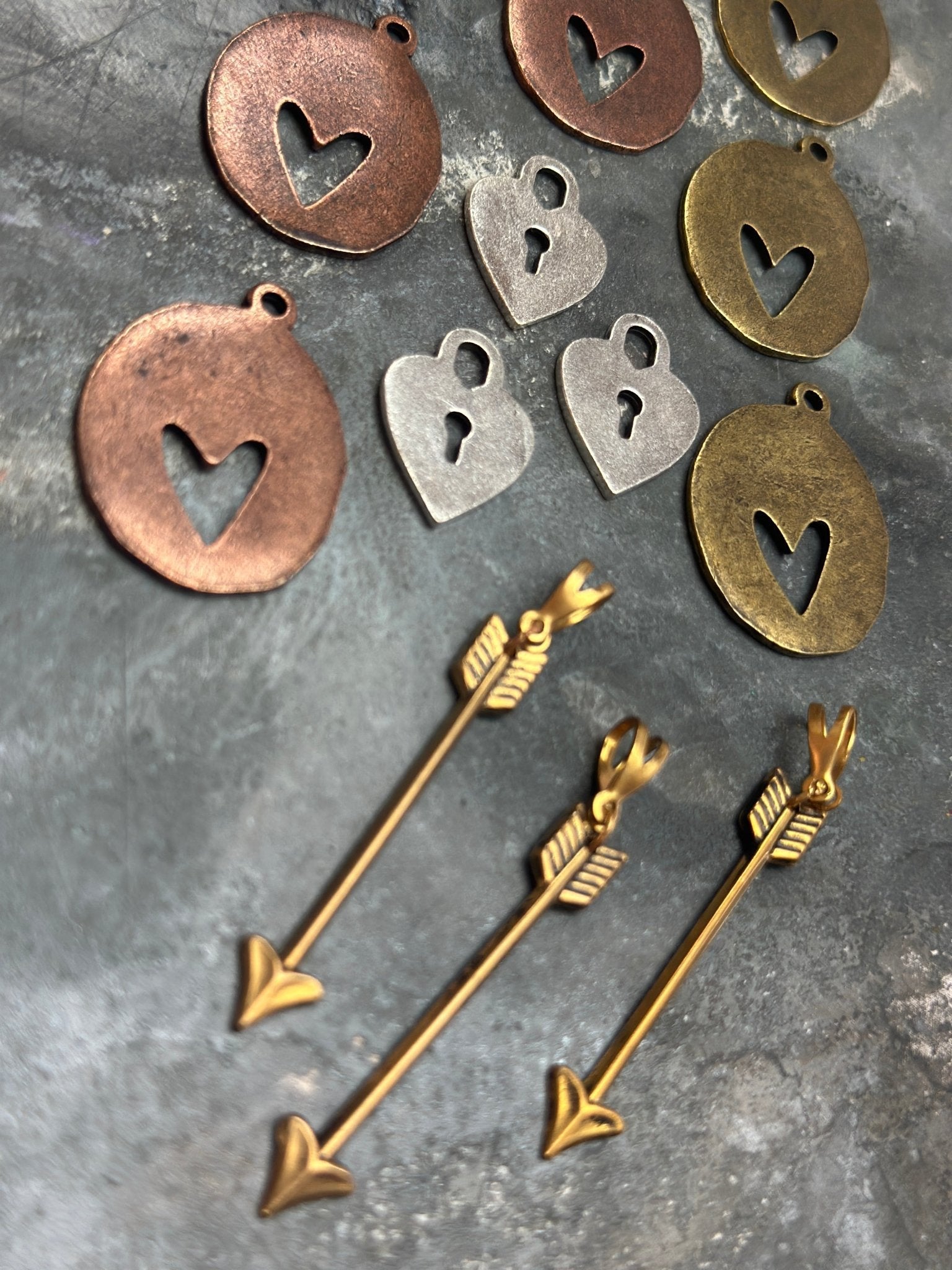 12 pcs Hearts and Arrows - Bulk Up - Vintaj Design - 2/19/25 - Vintaj Live Shop