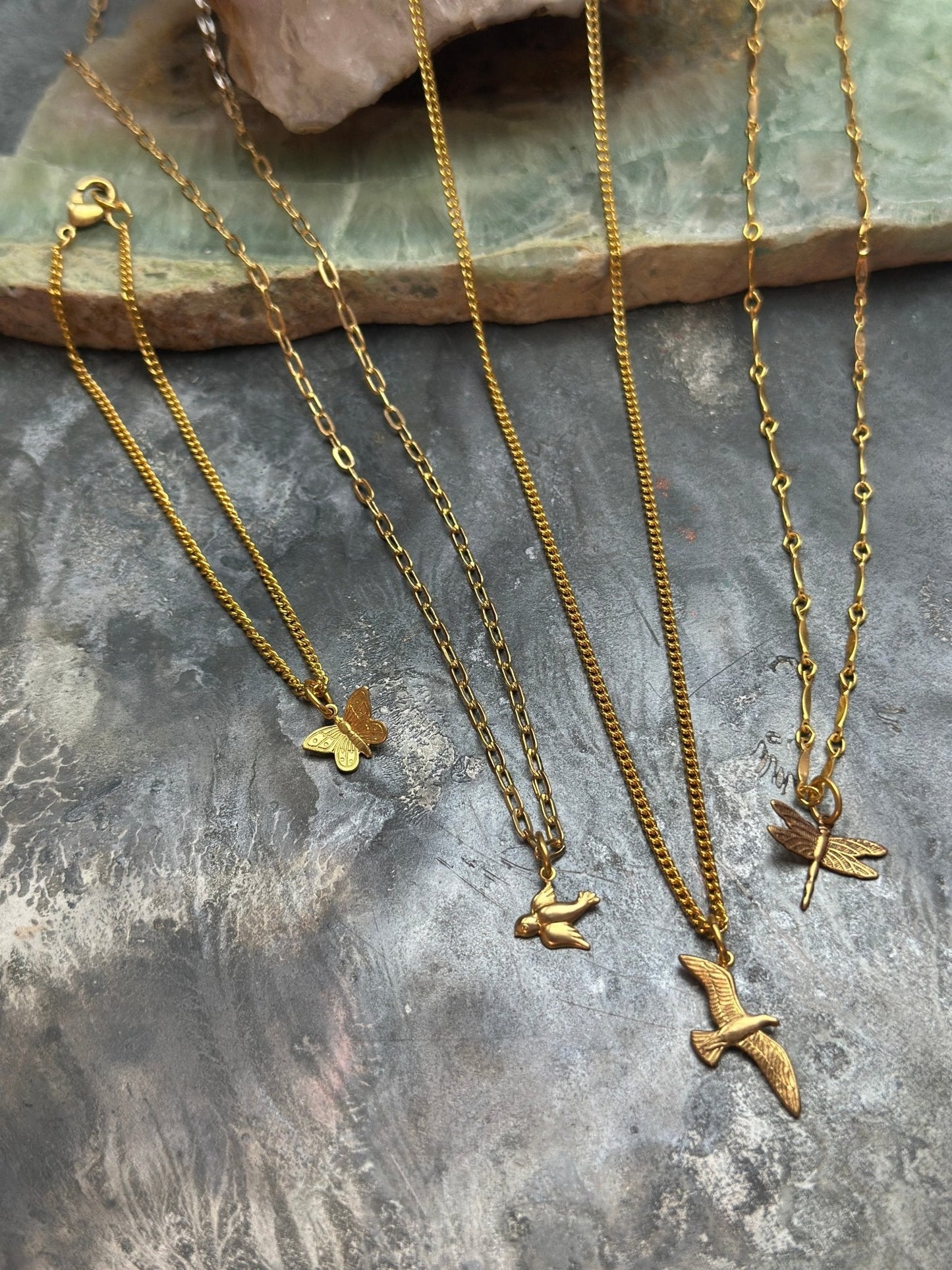4 Pcs Layered Necklace Bracelet Kit Gold Chain Stack - Vintaj Design - 2/19/25 - Vintaj Live Shop