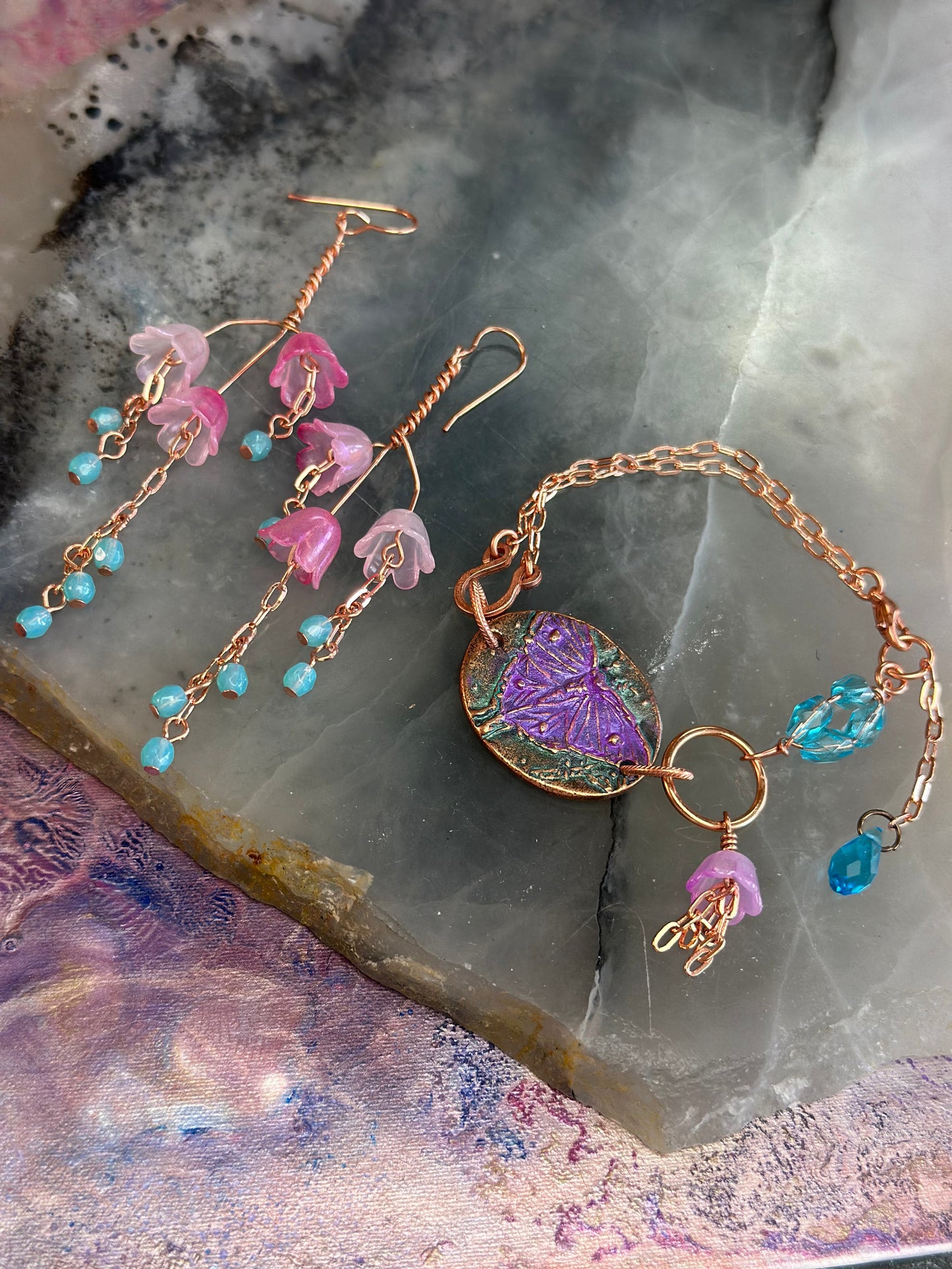 Moon Meadow Moth Bracelet Earrings Kit - Vintaj Design - 4/9/2025