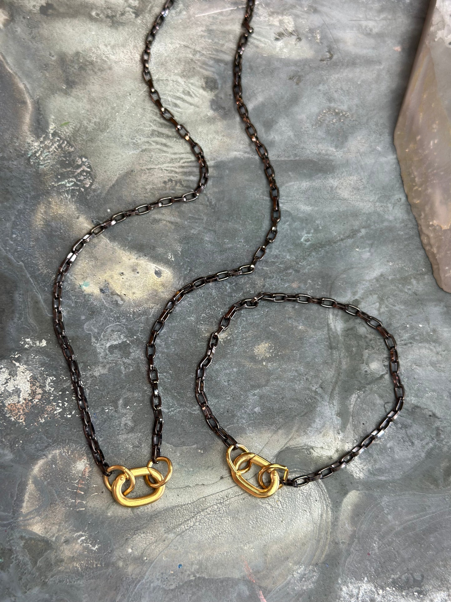 Hematite Bracelet Necklace Pack - Vintaj Design - 4/9/2025