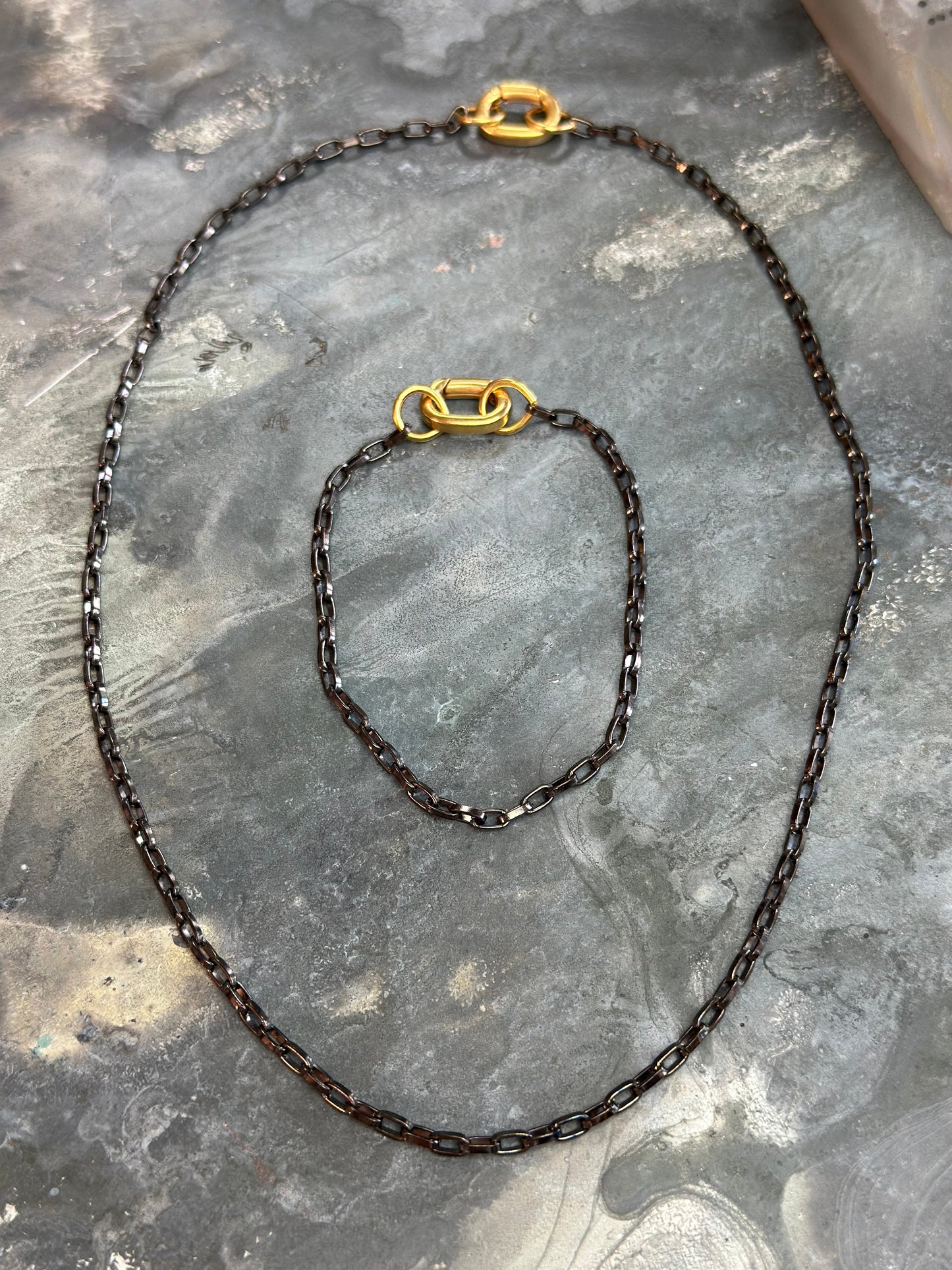 Hematite Bracelet Necklace Pack - Vintaj Design - 4/9/2025