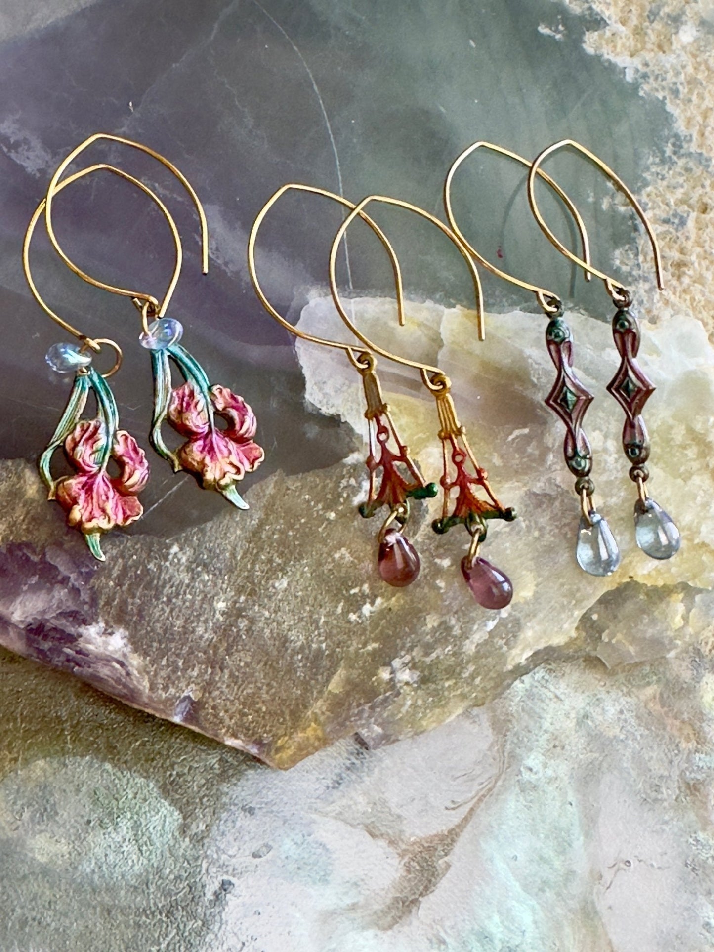 Fairy Fleur - 3 Earrings Set Kit - Vintaj Dessign - 04/23/2025 - Vintaj Live Shop