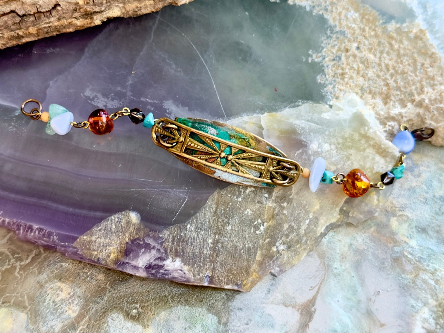 Earth & Gem - Gemstone Layered Bracelet Kit - Vintaj Design - 4/23/2025 - Vintaj Live Shop