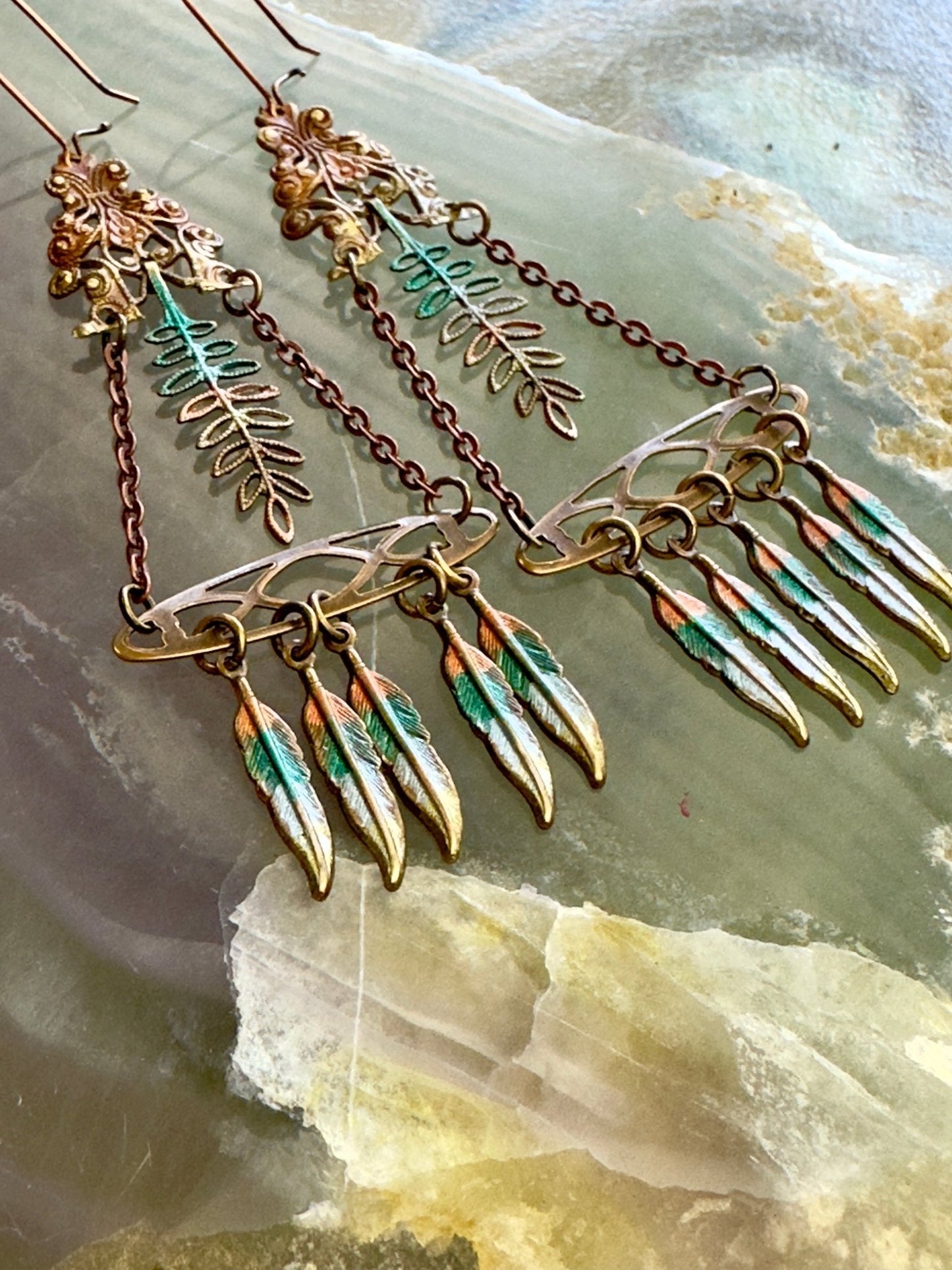 Fern Sprite - Feather Fringe Earring Kit - Vintaj Design - 4/23/2025 - Vintaj Live Shop