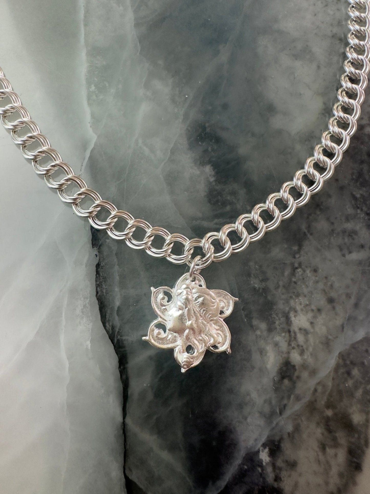 Flower Goddess Sterling Silver Plated 18" Finished Necklace - 4/24 - Vintaj Live Shop