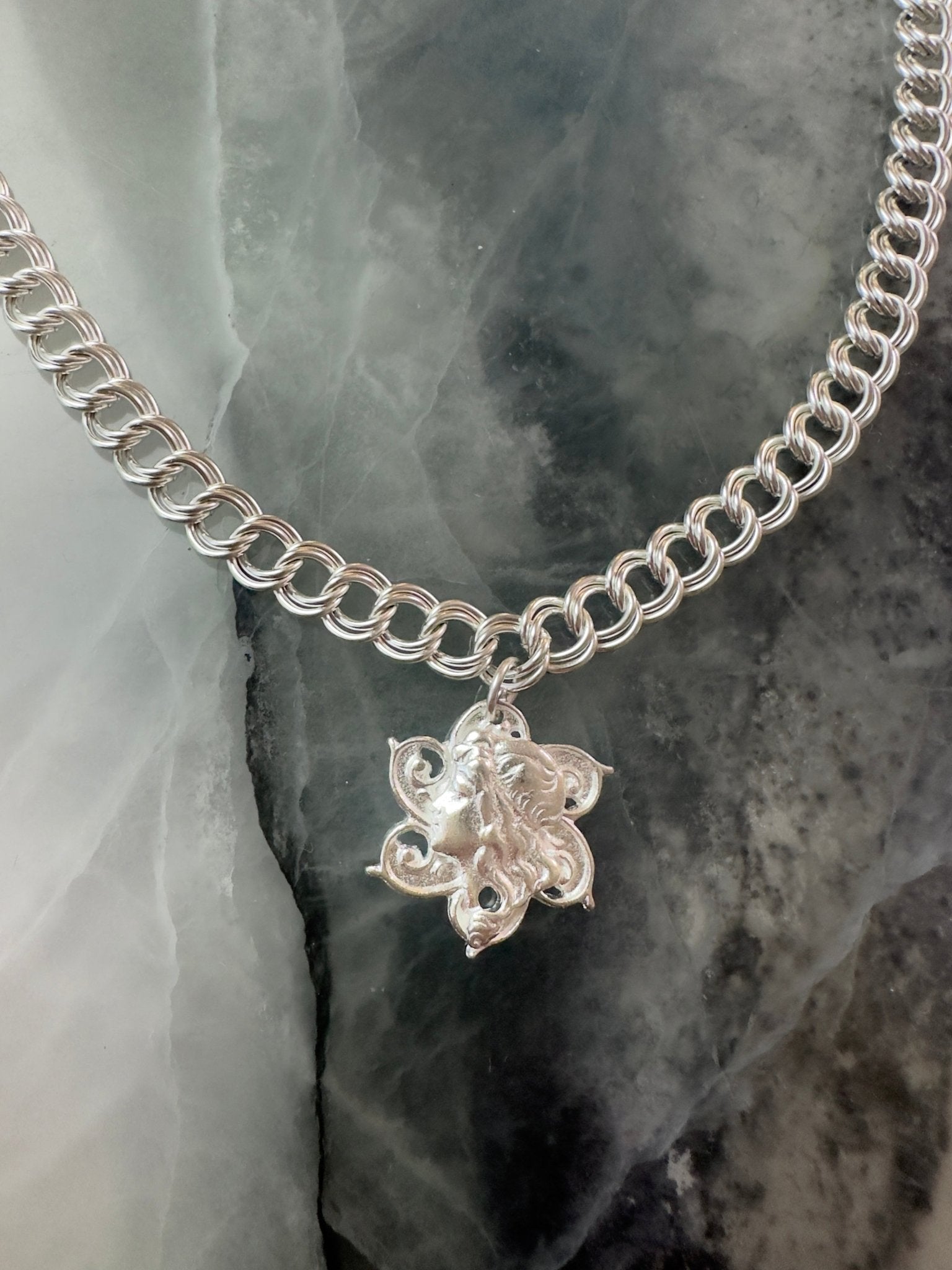 Flower Goddess Sterling Silver Plated 18" Finished Necklace - 4/24 - Vintaj Live Shop