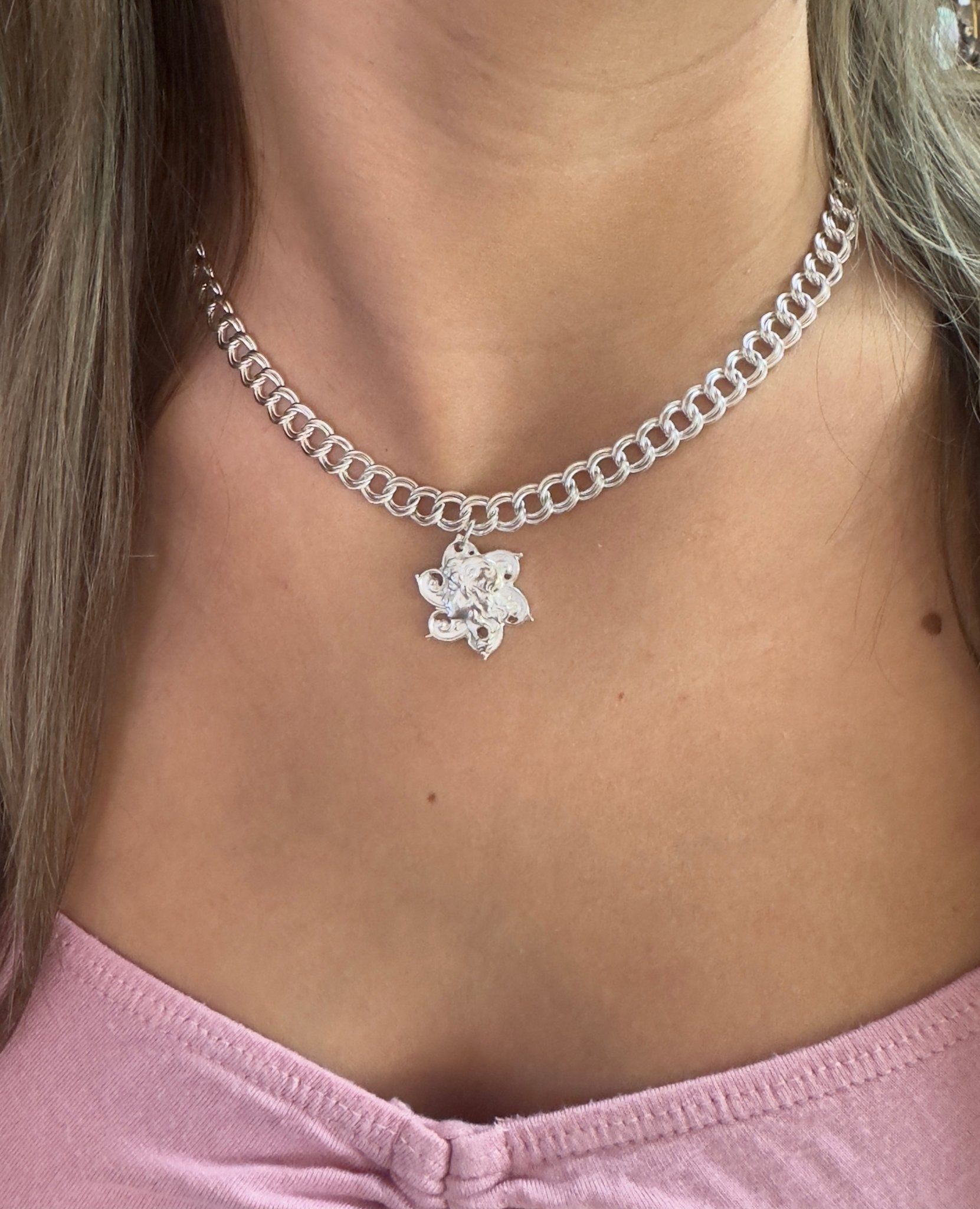 Flower Goddess Sterling Silver Plated 18" Finished Necklace - 4/24 - Vintaj Live Shop