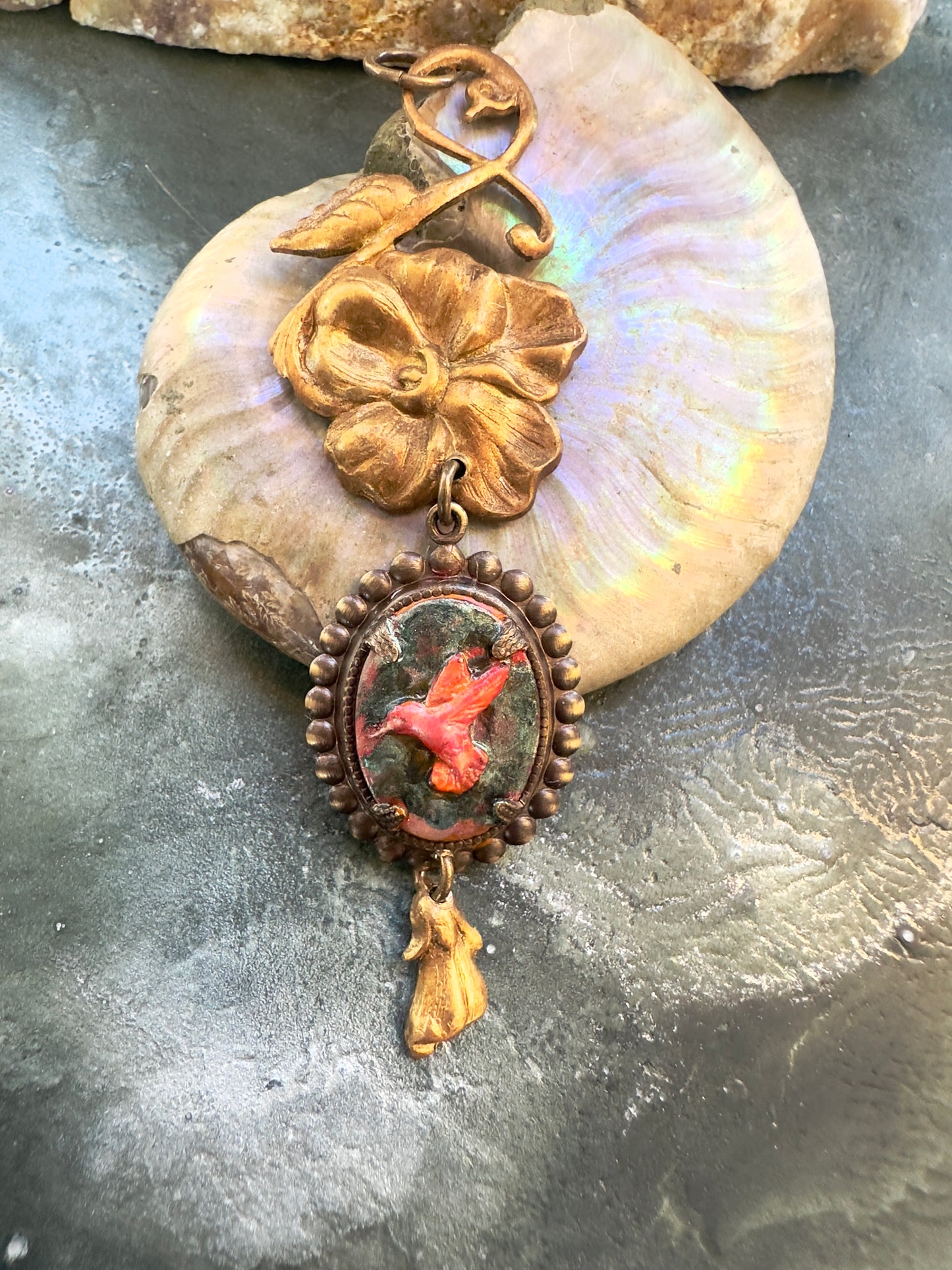 Fire Song - Vintage Pendant Kit - Vintaj Idaho Design - 10/22/2025