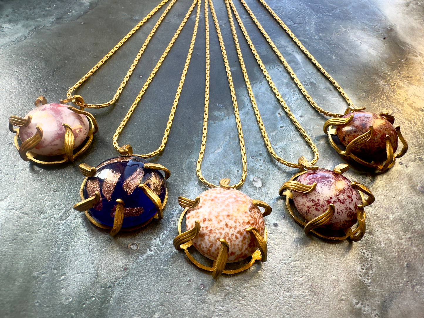 Venetian Sun - 5 Vintage Necklaces Kit - Vintaj Idaho Design - 10/24/2025