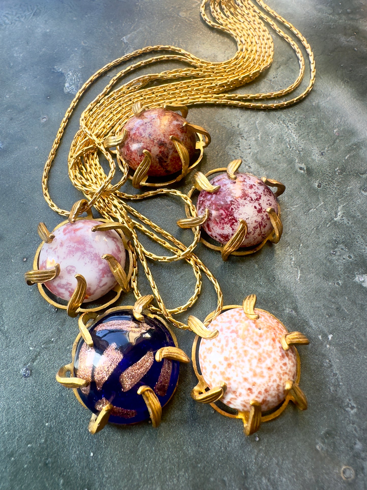 Venetian Sun - 5 Vintage Necklaces Kit - Vintaj Idaho Design - 10/24/2025