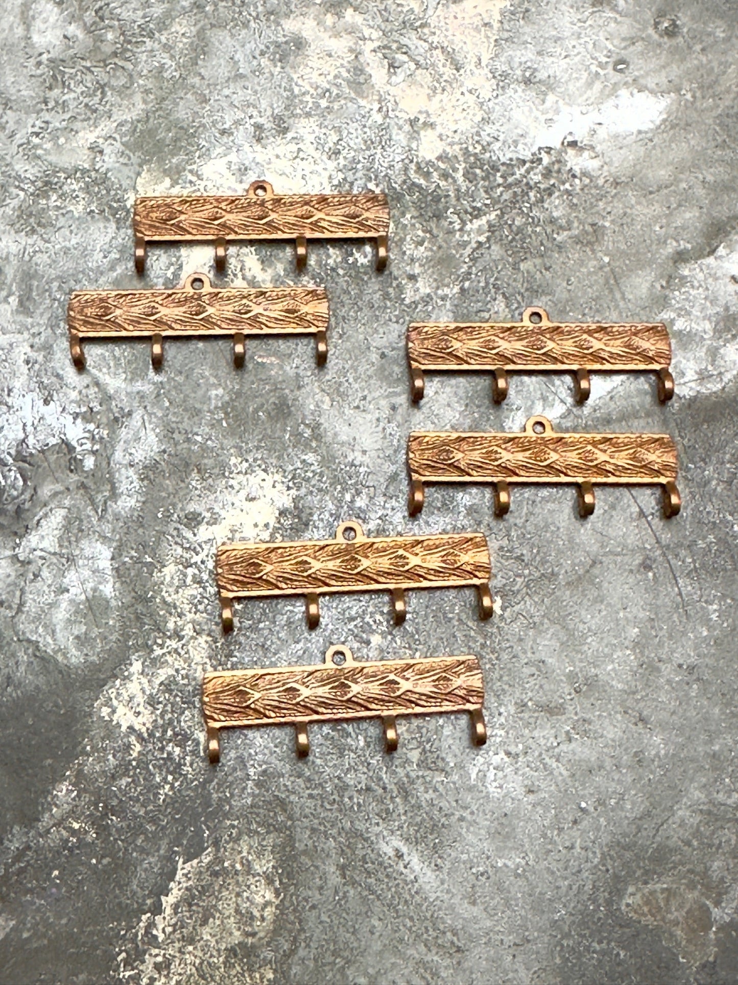 6 pcs 4 Loop Multi-Strand Connector - BULK UP - Vintaj Design - 12/30/24