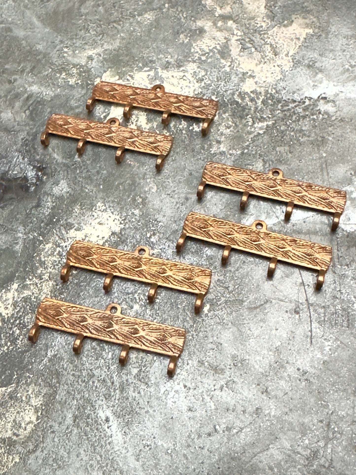 6 pcs 4 Loop Multi-Strand Connector - BULK UP - Vintaj Design - 12/30/24