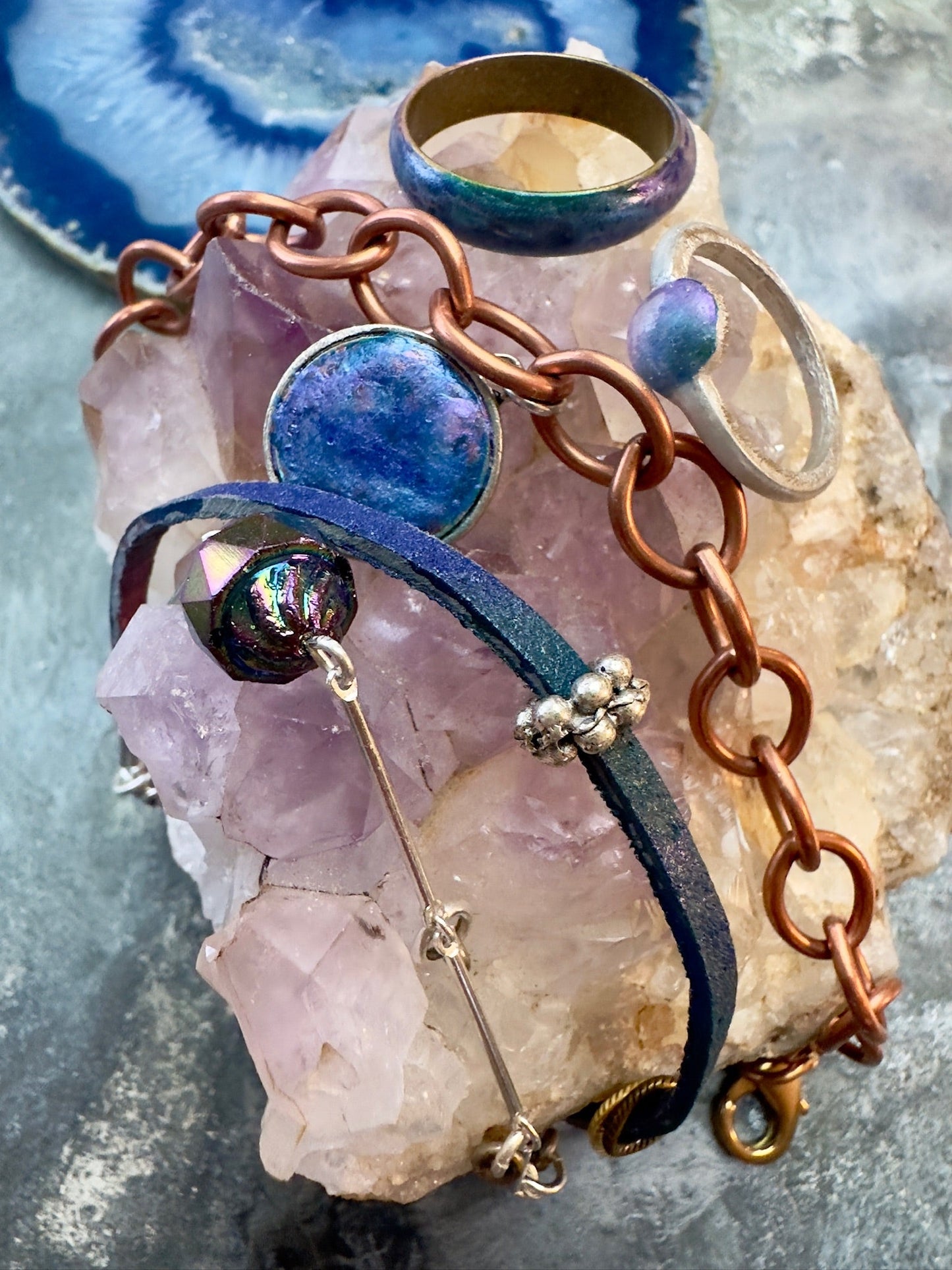 Orions Belt Bracelet & Ring Stack Kit - Vintaj Design - 1/15/25