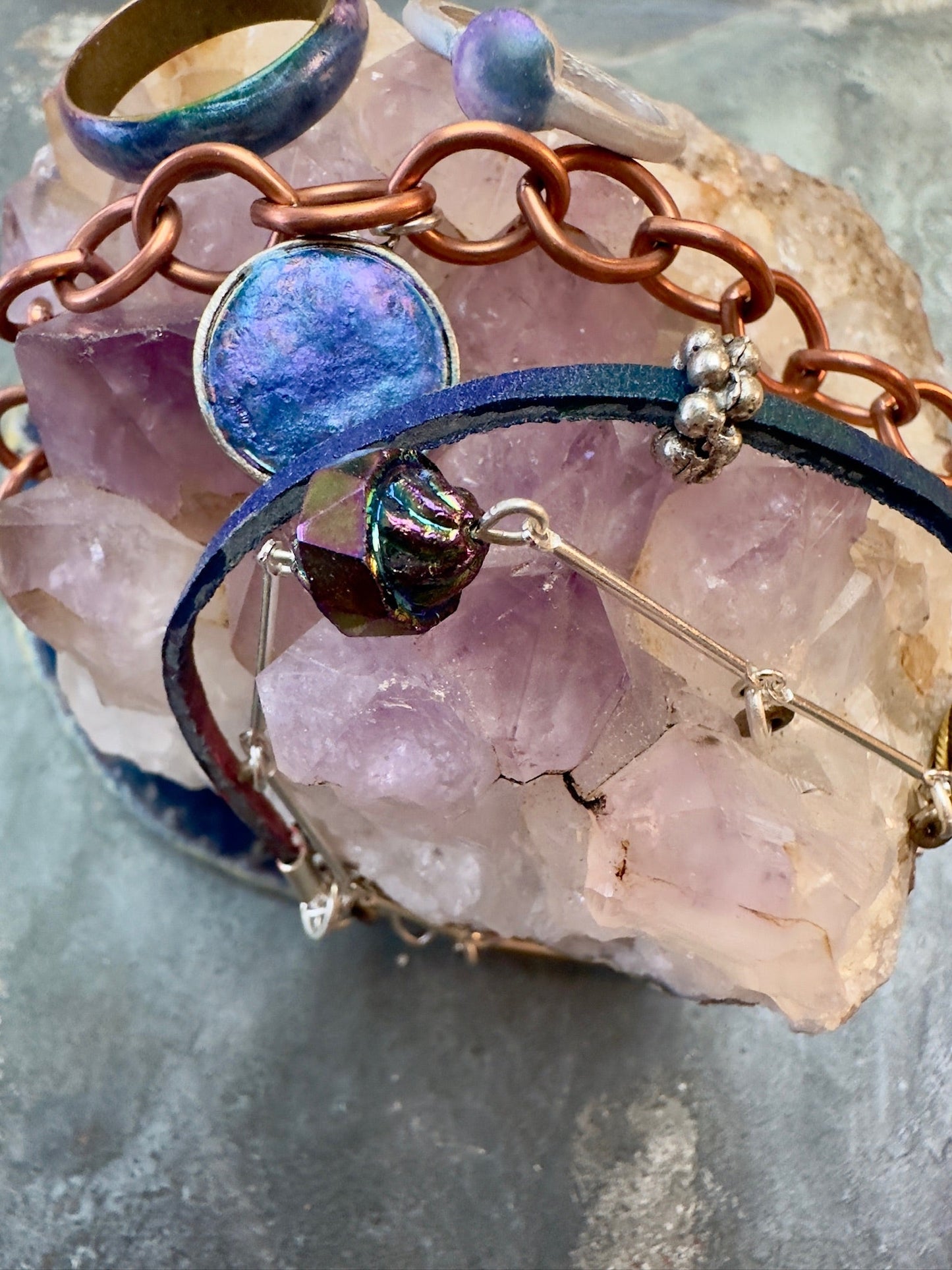 Orions Belt Bracelet & Ring Stack Kit - Vintaj Design - 1/15/25