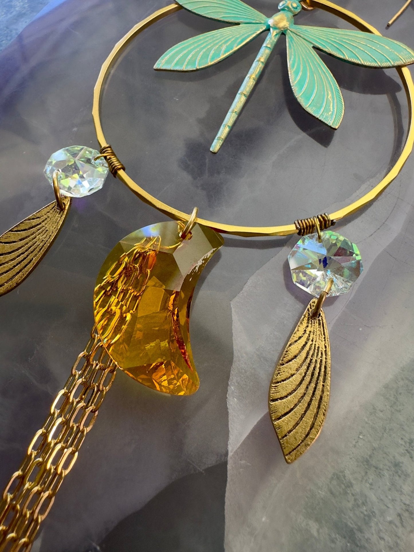 Dragonfly Sun-catcher Necklace Earrings Kit - Vintaj Design - 5/15/24 - Vintaj Live Shop
