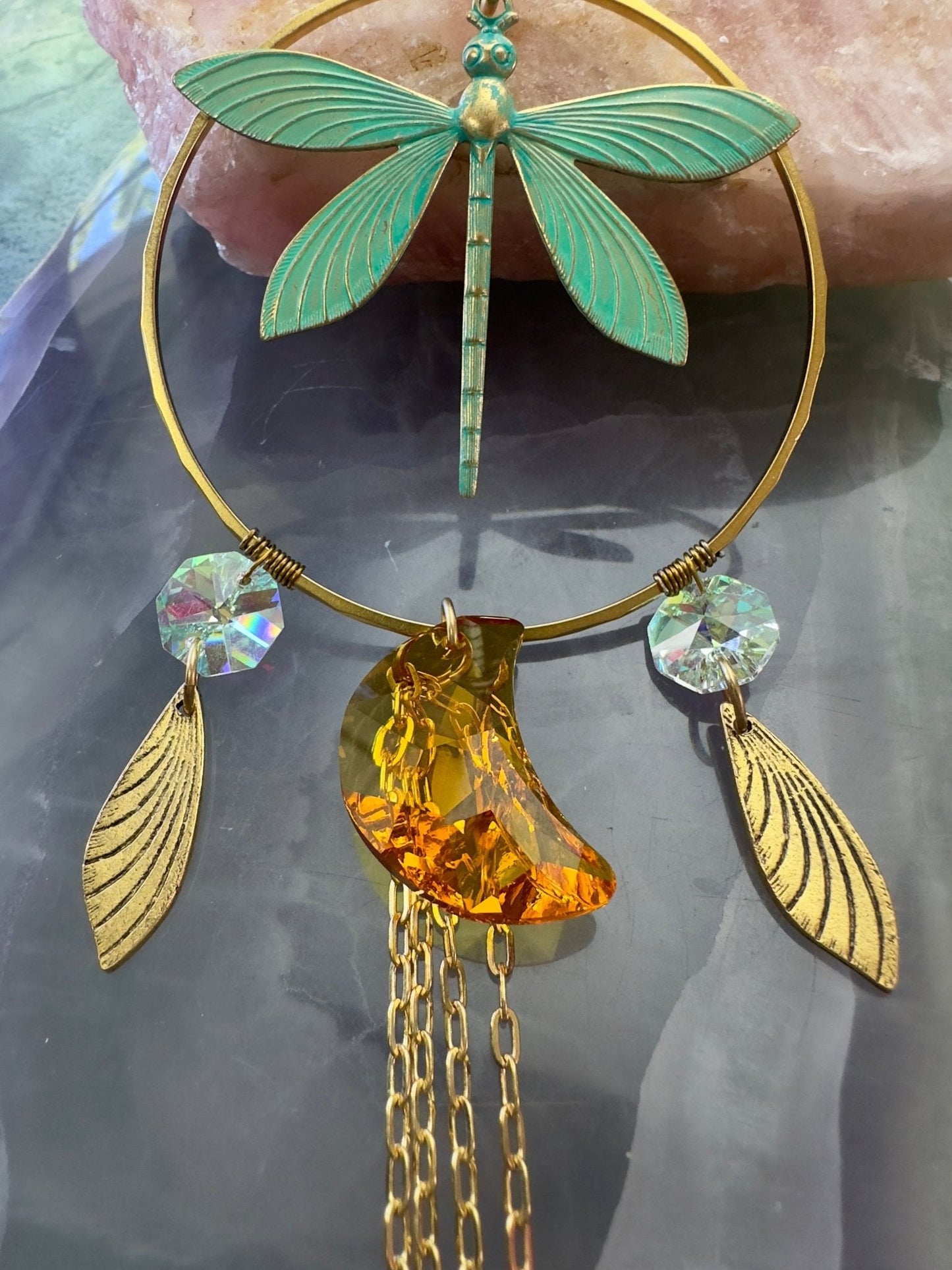 Dragonfly Sun-catcher Necklace Earrings Kit - Vintaj Design - 5/15/24 - Vintaj Live Shop