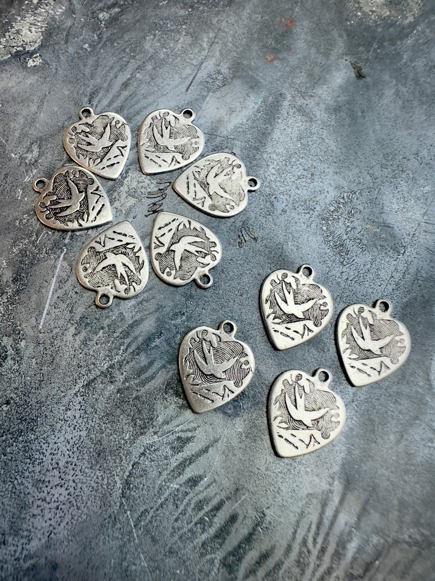 10 pcs Sparrow Heart - BULK UP - Vintaj Design - 1/22/25 - Vintaj Live Shop