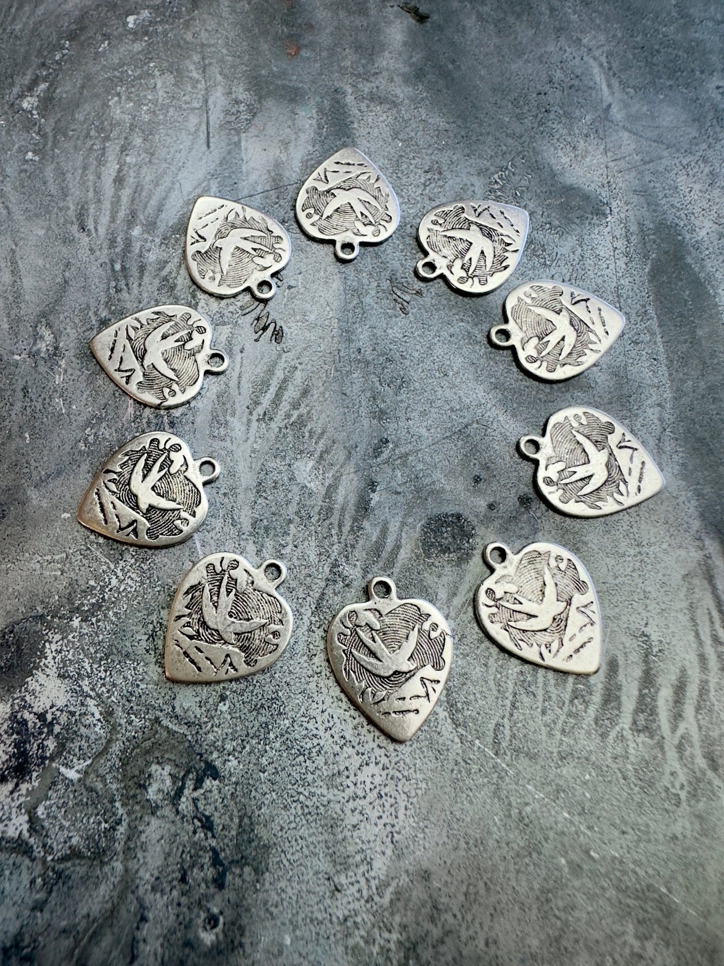 10 pcs Sparrow Heart - BULK UP - Vintaj Design - 1/22/25 - Vintaj Live Shop