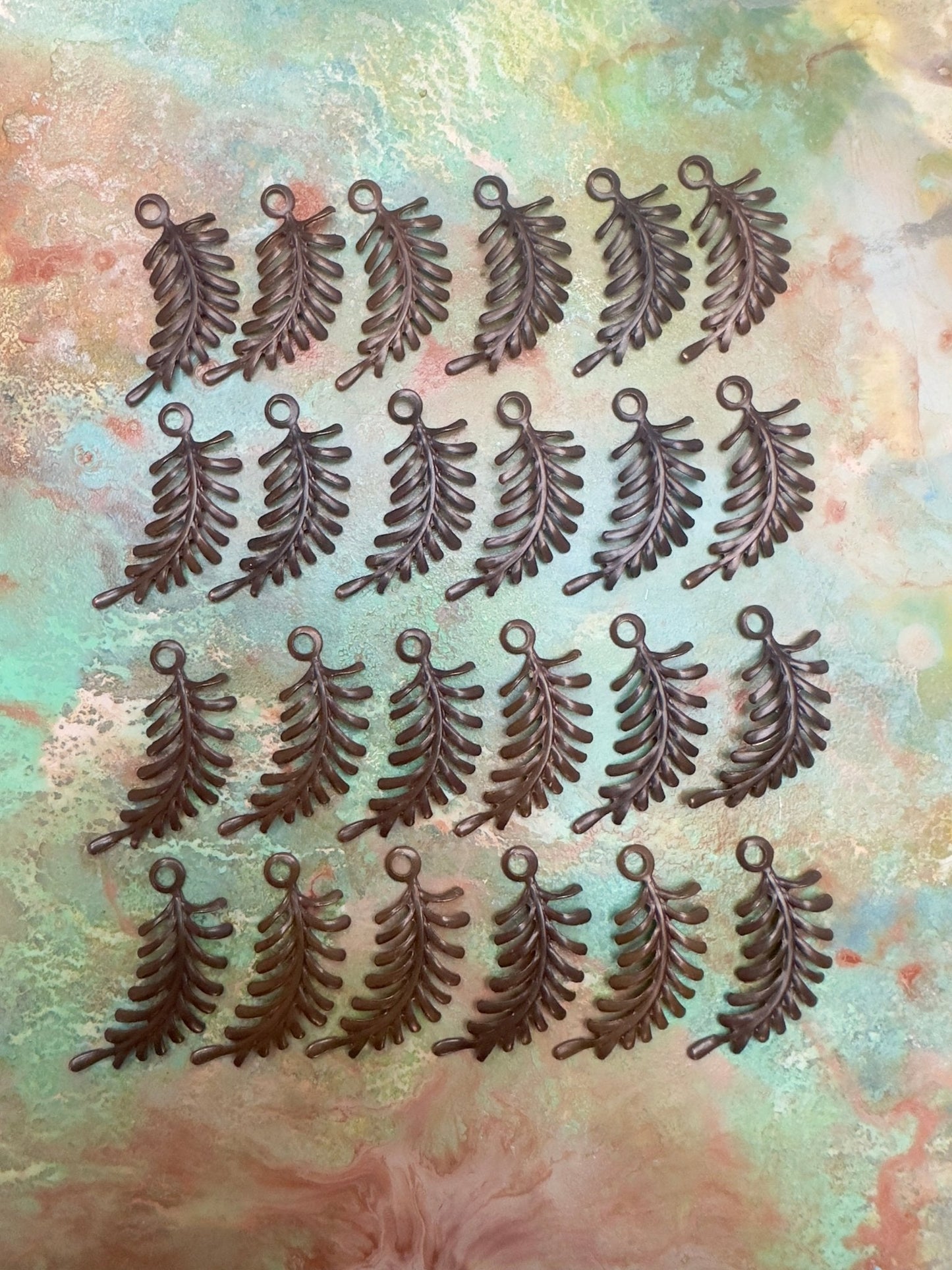 24 Pc Fern Openwork Pendant BULK UP - Vintaj Design - 2/5/25 - Vintaj Live Shop