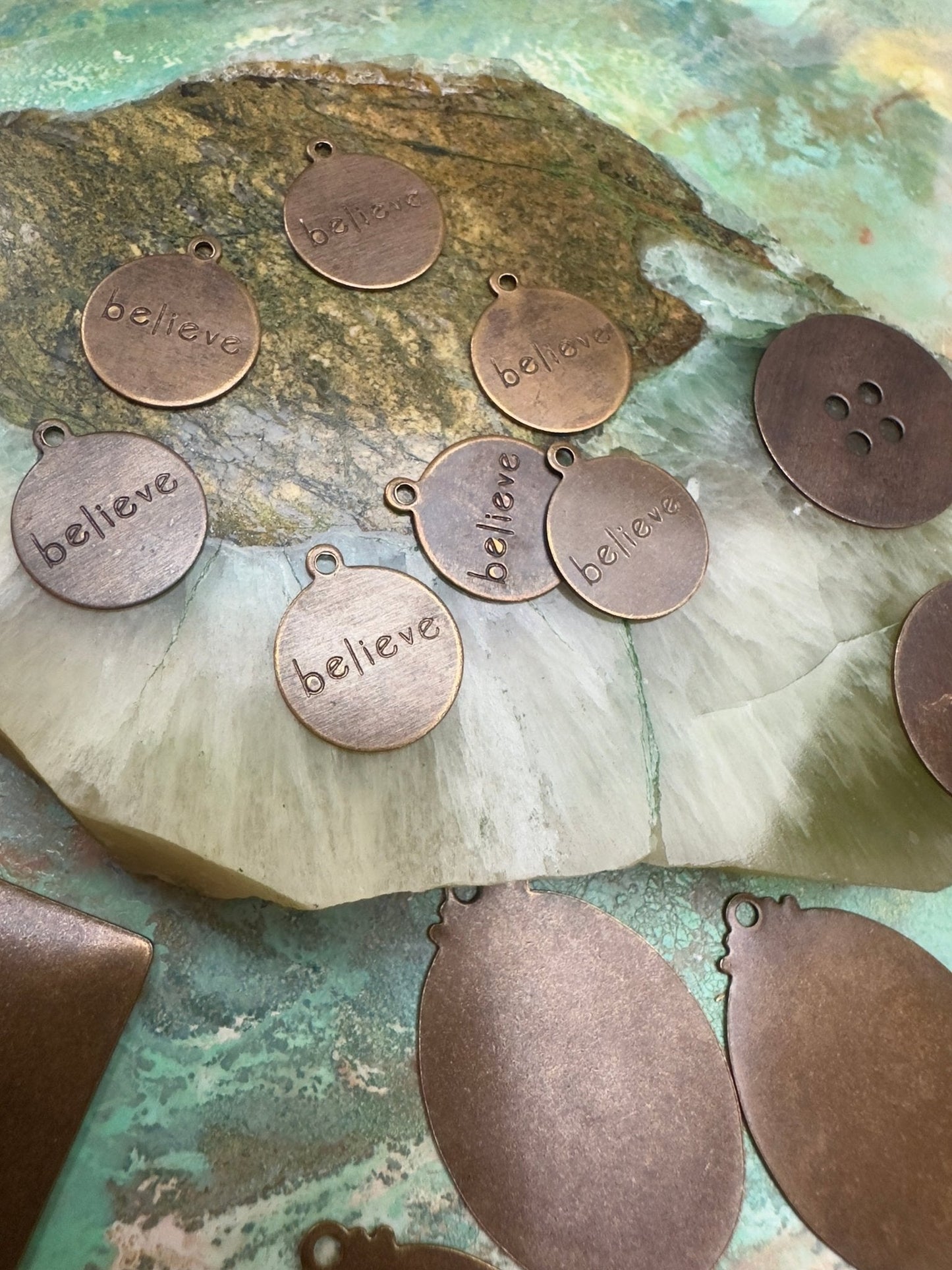 18 Pc Natural Brass Blanks MIX - Vintaj Design - 2/5/25 - Vintaj Live Shop