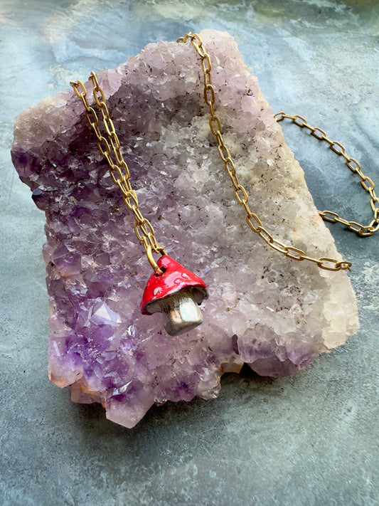 Mac’s Mushroom Minuet - Necklace Kit - Vintaj Idaho Design - 8/6/2025