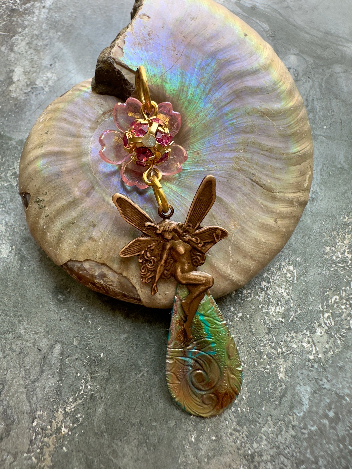 Pixi Plume - Handmade Finished Pendant - Vintaj Idaho Design - 9/5/2025