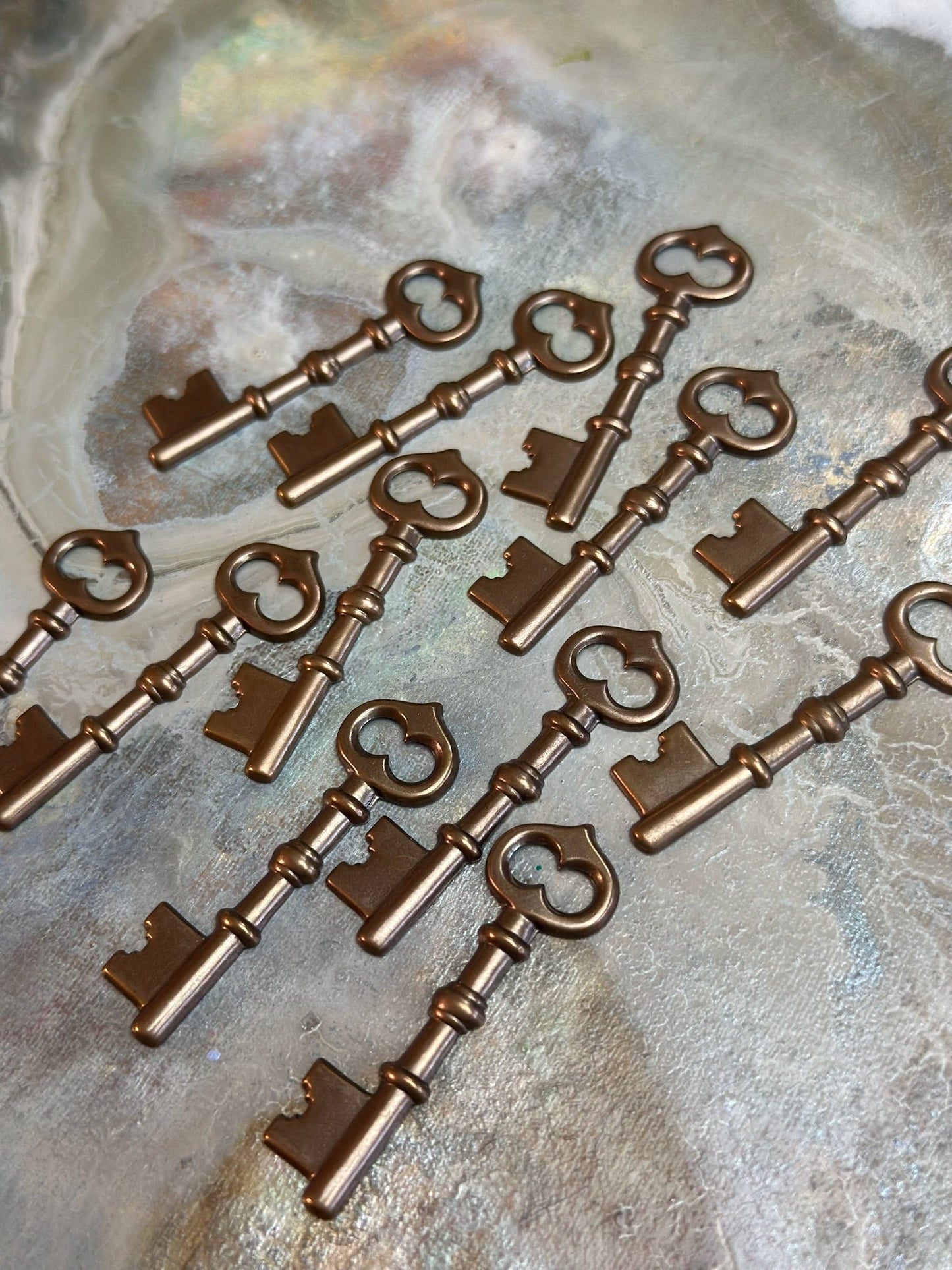 12 Pcs Skeleton Key - BULK UP - Vintaj Design - 1/8/25