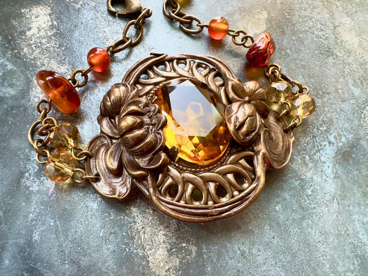 Amberina Gem - Gemstone Bracelet Kit - Vintaj Idaho Design - 10/1/2025 - Vintaj Live Shop ID