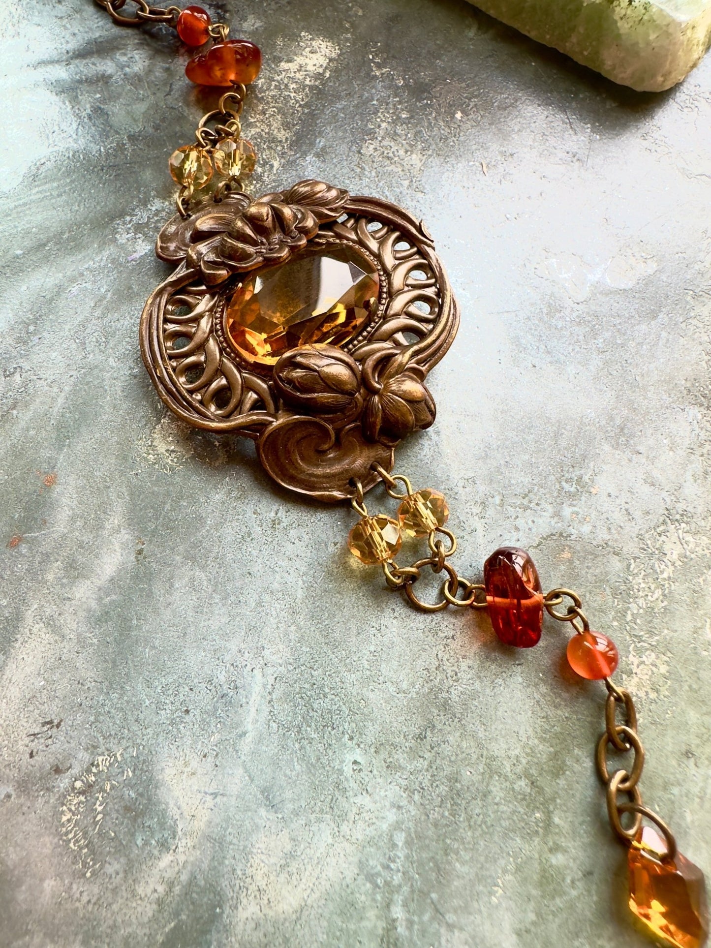 Amberina Gem - Gemstone Bracelet Kit - Vintaj Idaho Design - 10/1/2025 - Vintaj Live Shop ID