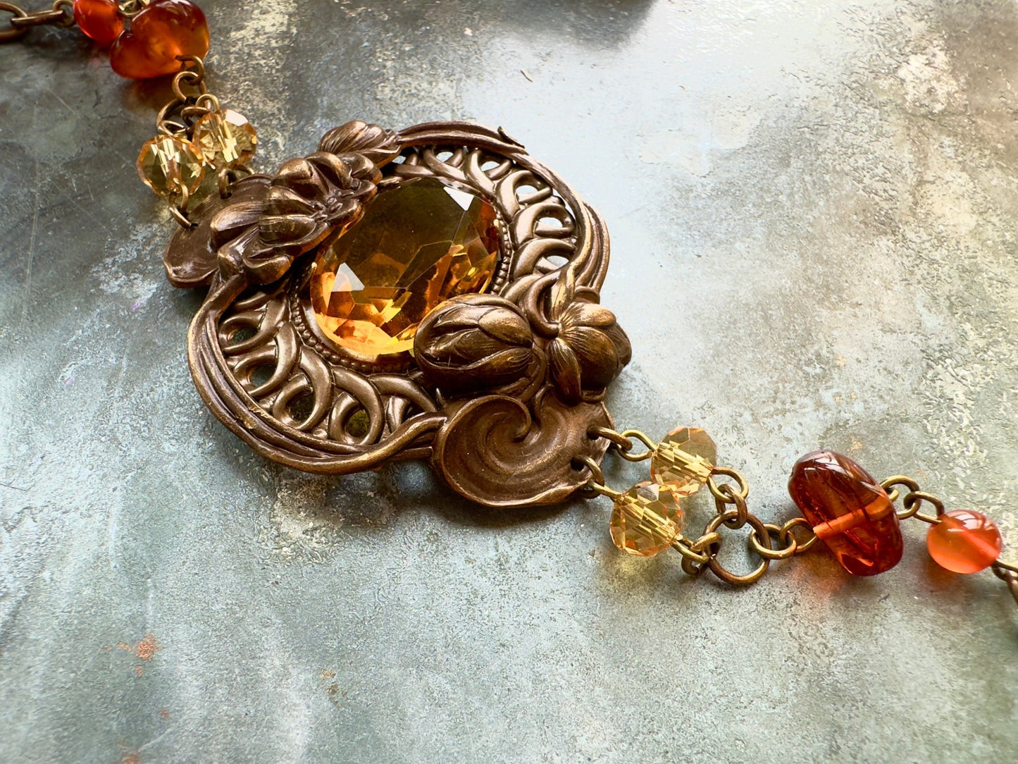 Amberina Gem - Gemstone Bracelet Kit - Vintaj Idaho Design - 10/1/2025 - Vintaj Live Shop ID
