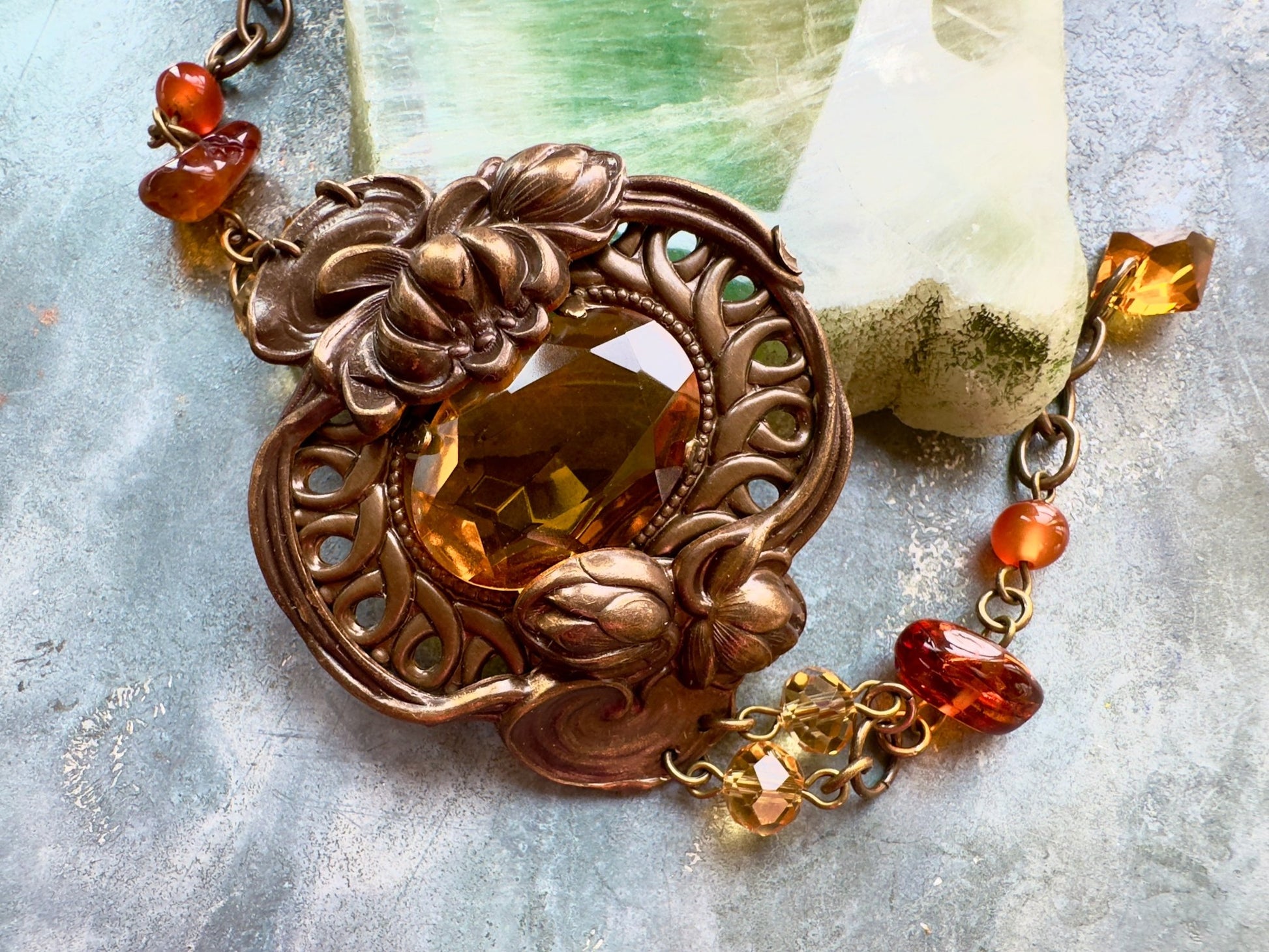 Amberina Gem - Gemstone Bracelet Kit - Vintaj Idaho Design - 10/1/2025 - Vintaj Live Shop ID