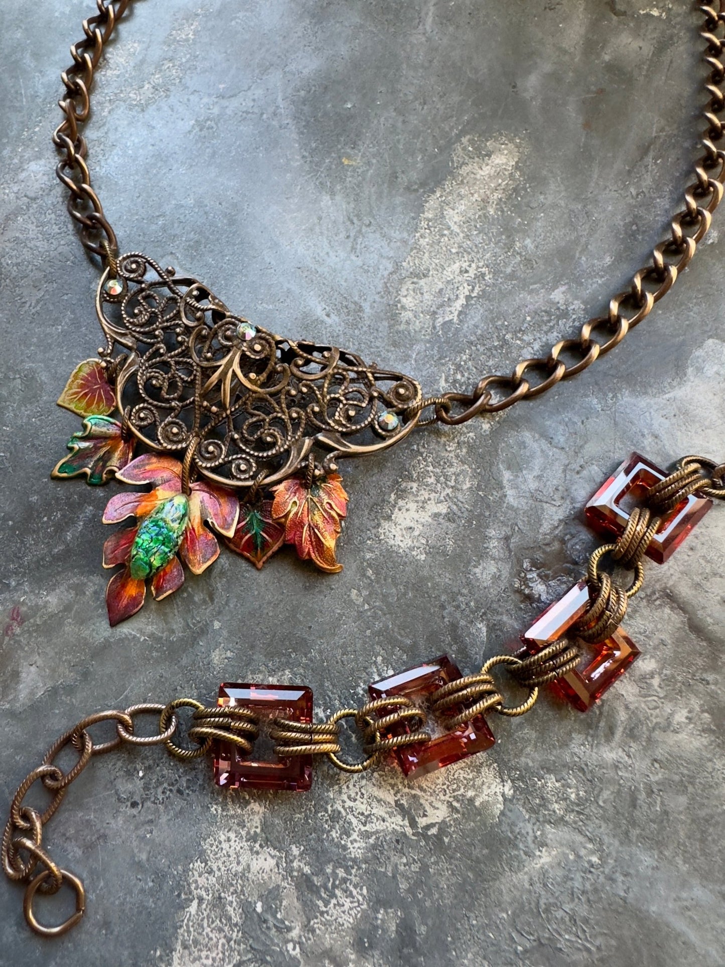 Autumn’s Lace - Necklace & Bracelet Kit - Vintaj Idaho Design - 9/24/2025 - Vintaj Live Shop ID