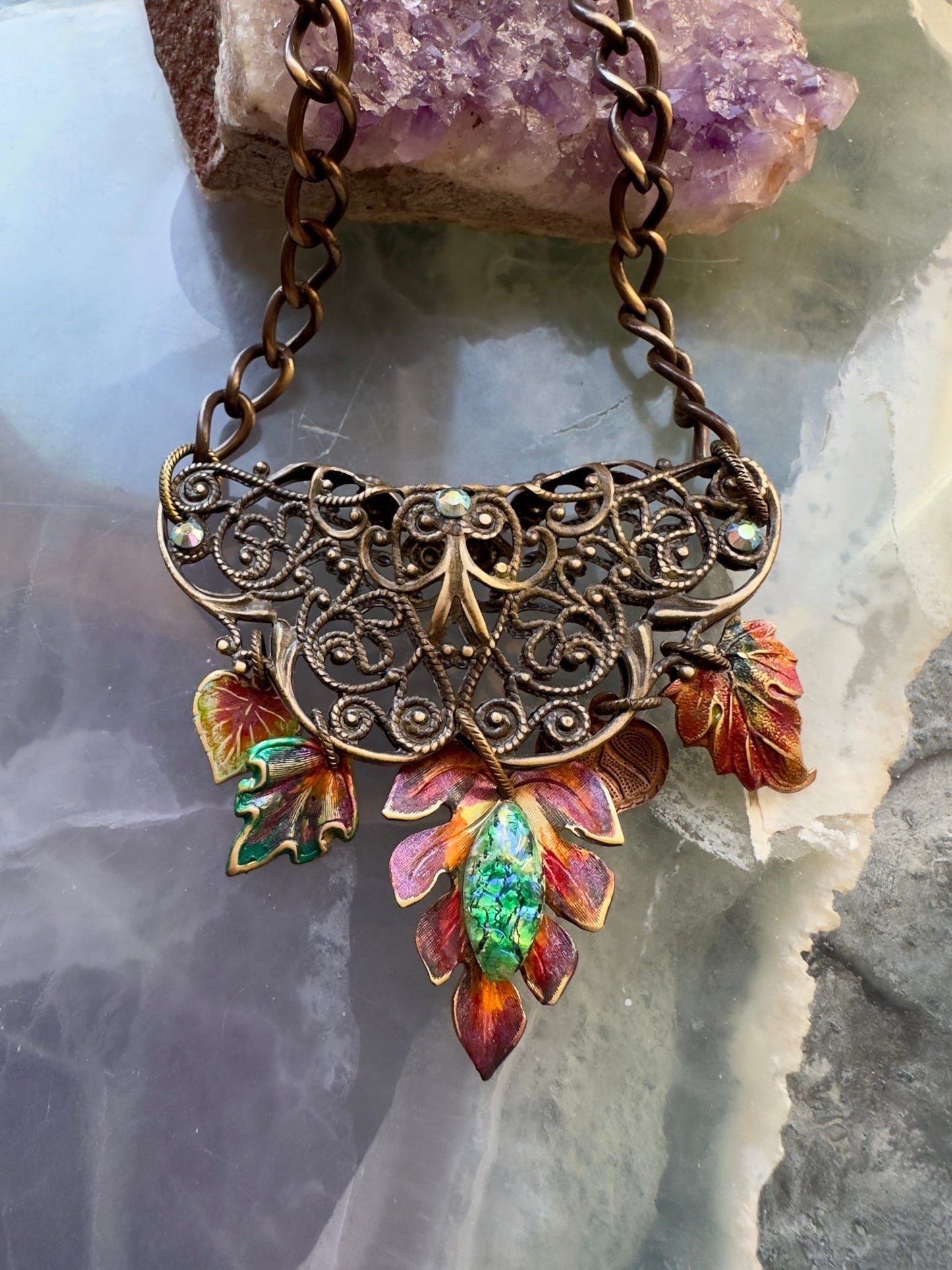 Autumn’s Lace - Necklace & Bracelet Kit - Vintaj Idaho Design - 9/24/2025 - Vintaj Live Shop ID