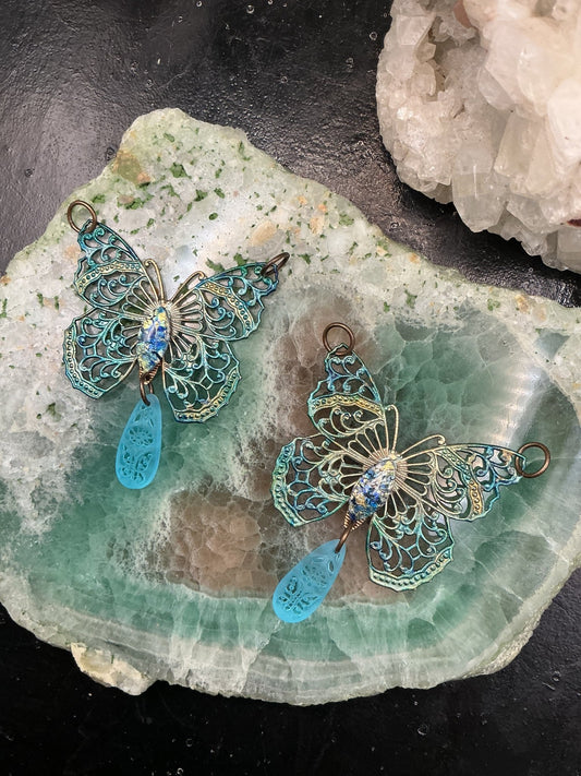 Azure Faerie Finished Pendant - VLS Idaho - 8/13/26 - Vintaj Live Shop ID