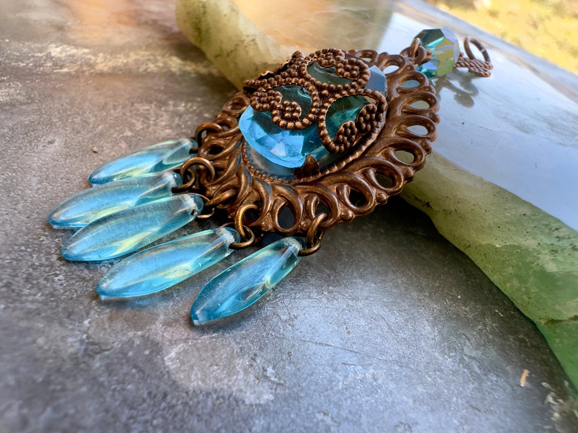 Azure Sol - Vintage Pendant Kit - Vintaj Idaho Design - 10/8/2025 - Vintaj Live Shop ID