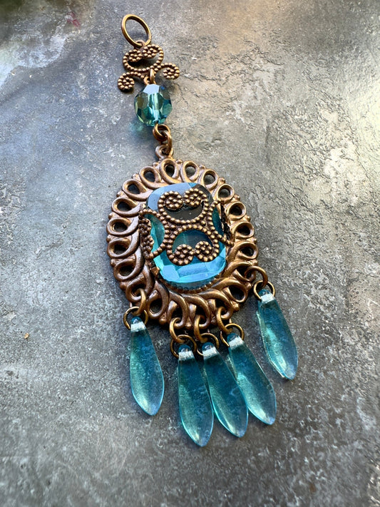 Azure Sol - Vintage Pendant Kit - Vintaj Idaho Design - 10/8/2025 - Vintaj Live Shop ID
