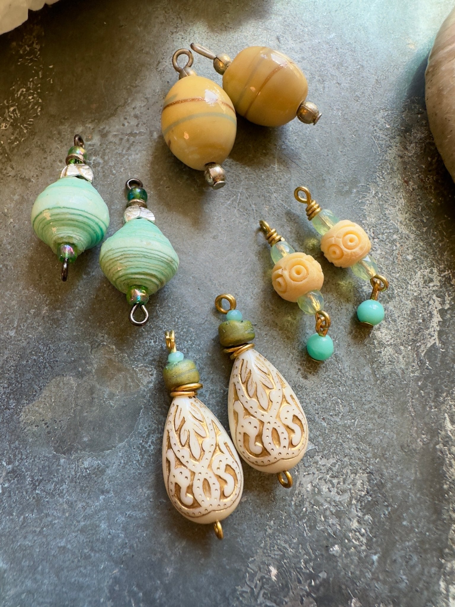 Baubles Below - 4 Pair Vintage Bead Stack Kit - Vintaj Idaho Design - 8/20/2025 - Vintaj Live Shop ID