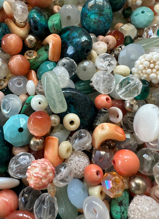 Beachy Keen - 1 oz Vintage Bead Mix - Idaho Vintaj Design - 7/4/2025 - Vintaj Live Shop ID