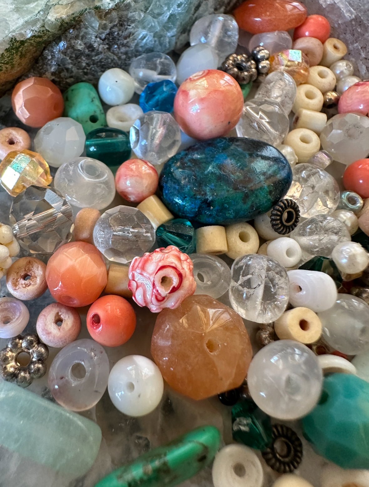 Beachy Keen - 1 oz Vintage Bead Mix - Idaho Vintaj Design - 7/4/2025 - Vintaj Live Shop ID