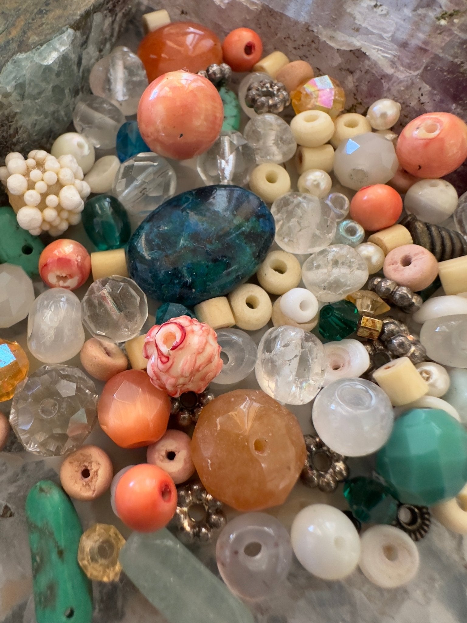 Beachy Keen - 1 oz Vintage Bead Mix - Idaho Vintaj Design - 7/4/2025 - Vintaj Live Shop ID