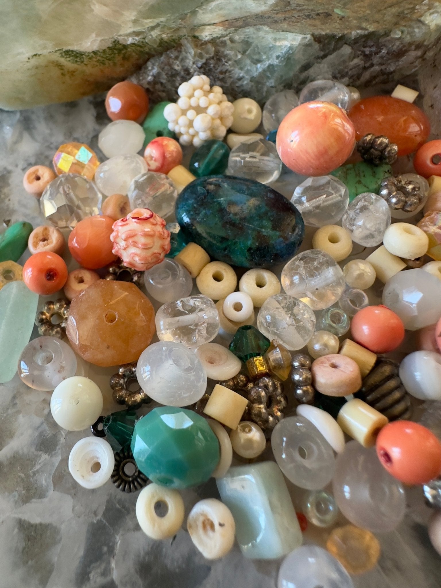 Beachy Keen - 1 oz Vintage Bead Mix - Idaho Vintaj Design - 7/4/2025 - Vintaj Live Shop ID