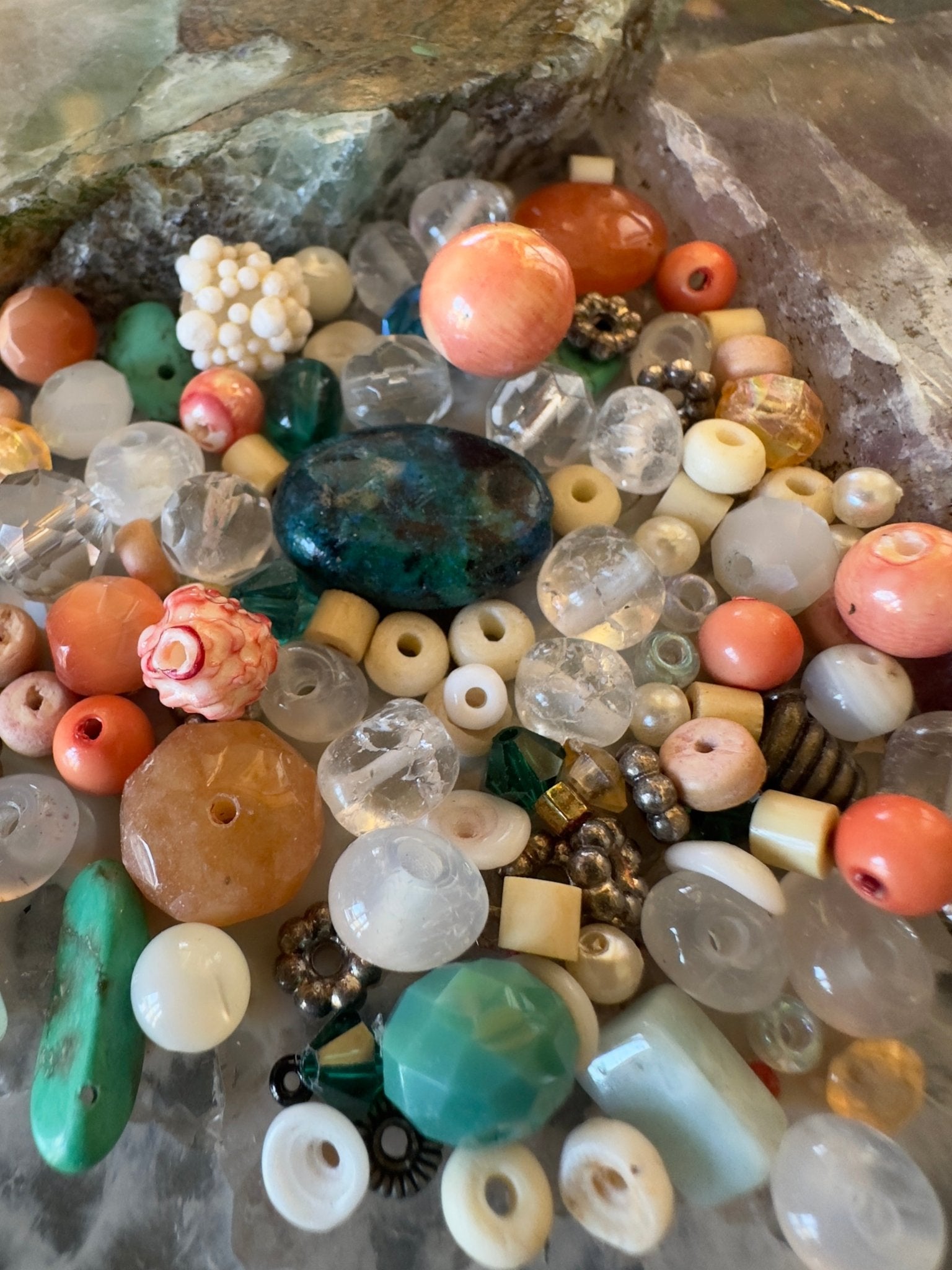 Beachy Keen - 1 oz Vintage Bead Mix - Idaho Vintaj Design - 7/4/2025 - Vintaj Live Shop ID