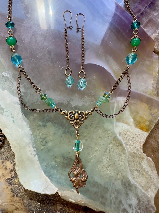 Briar Vale - Vintage Necklace Earrings Kit - Idaho Vintaj Design - 6/11/2025 - Vintaj Live Shop ID