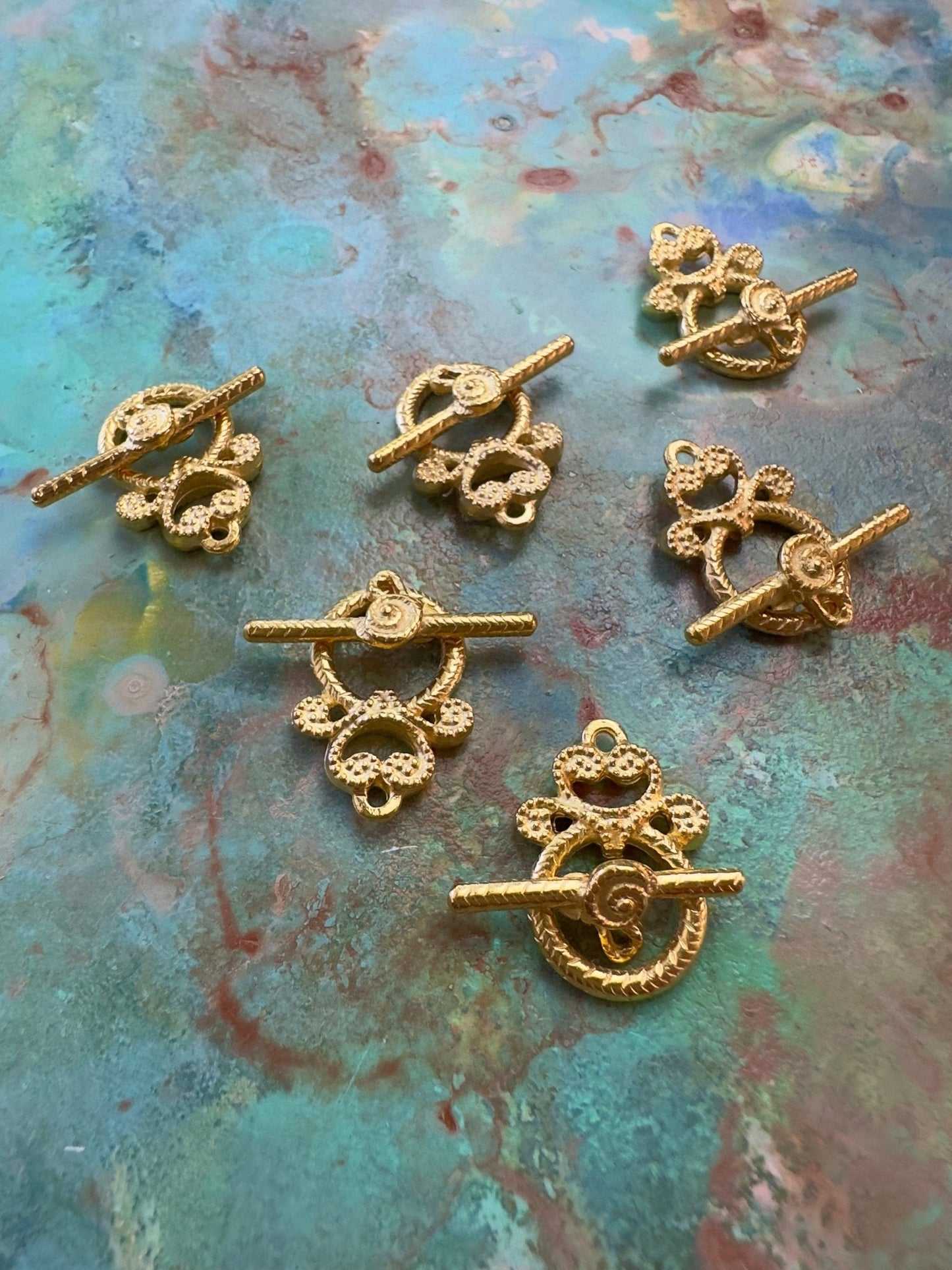 BULK UP - 10k GP Toggle Clasp 12 Pcs 6 Sets - Vintaj - 8/21 - Vintaj Live Shop ID