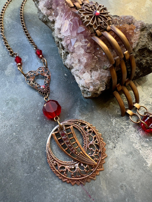 Crimson Cache - Necklace & Bracelet Kit - Vintaj Idaho Design - 9/24/2025 - Vintaj Live Shop ID