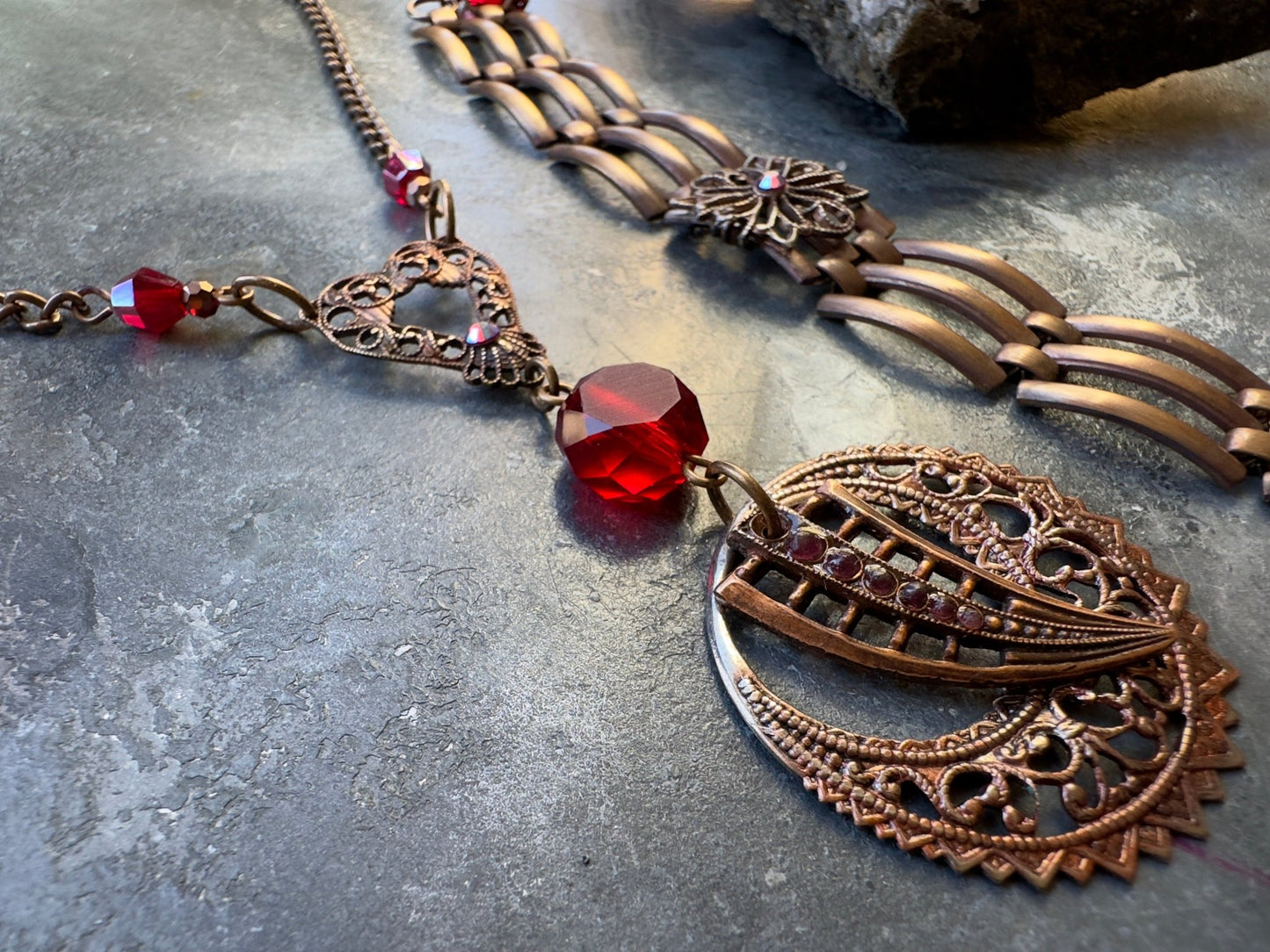 Crimson Cache - Necklace & Bracelet Kit - Vintaj Idaho Design - 9/24/2025 - Vintaj Live Shop ID