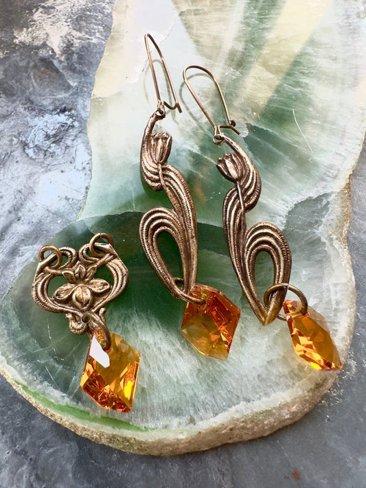 Crystalline Lotus - Pendant & Earring Kit - Vintaj Idaho Design - 10/1/2025 - Vintaj Live Shop ID
