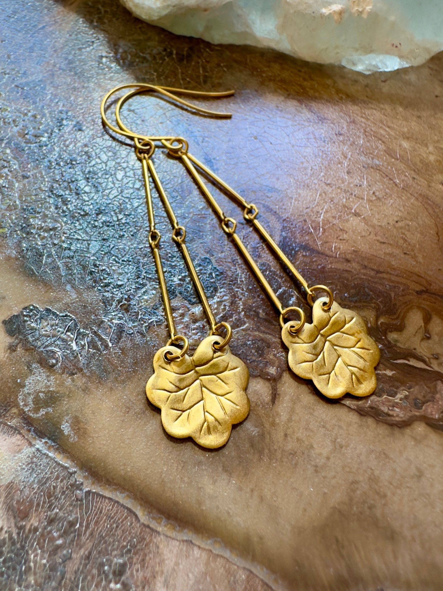 Deco Leaf - Vintage Earrings Kit - Idaho Vintaj Design - 6/11/2025 - Vintaj Live Shop ID