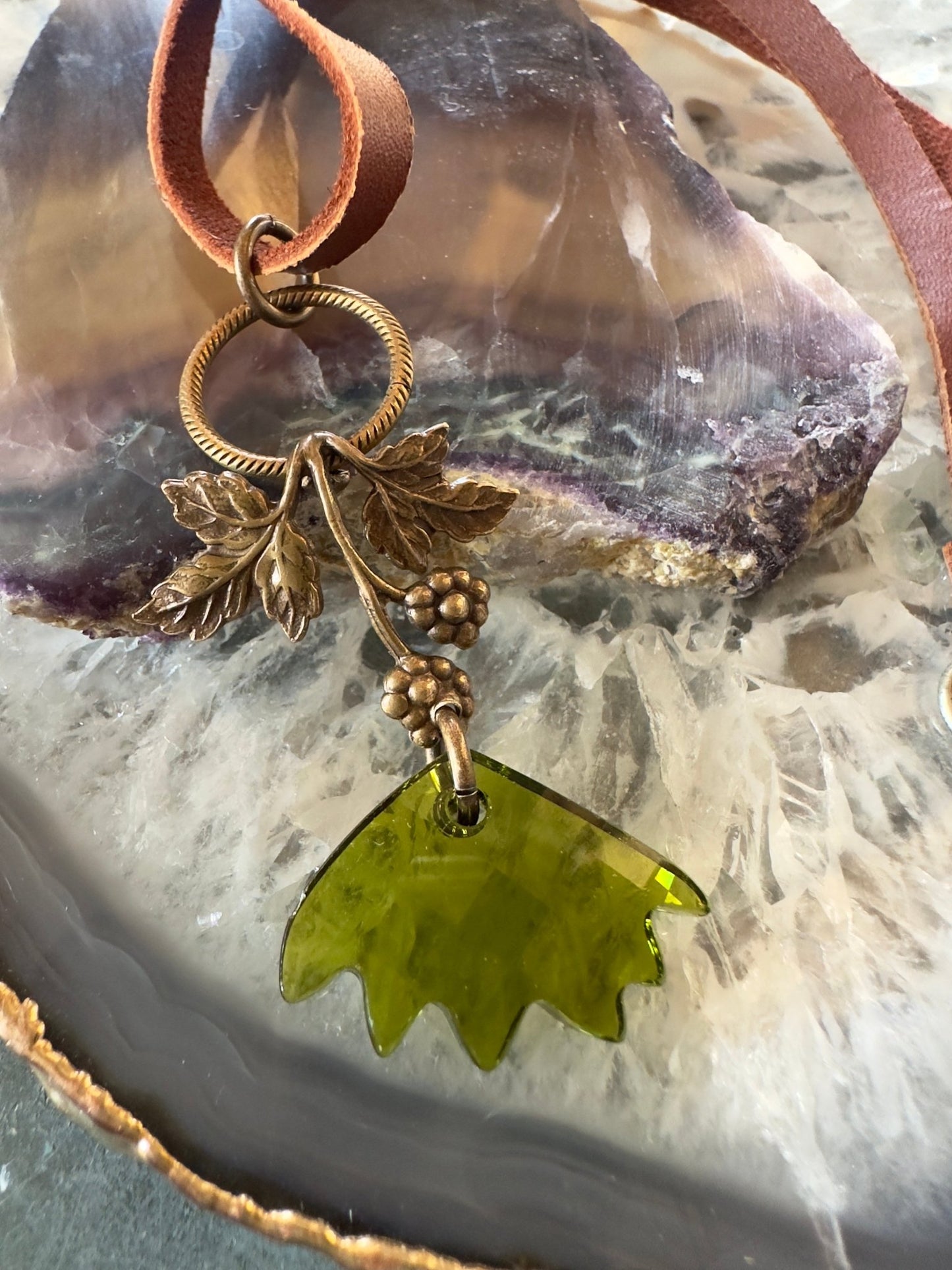 Deep Forest - Mackie Made Finished Necklace - Idaho Vintaj Design - 8/11/2025 - Vintaj Live Shop ID